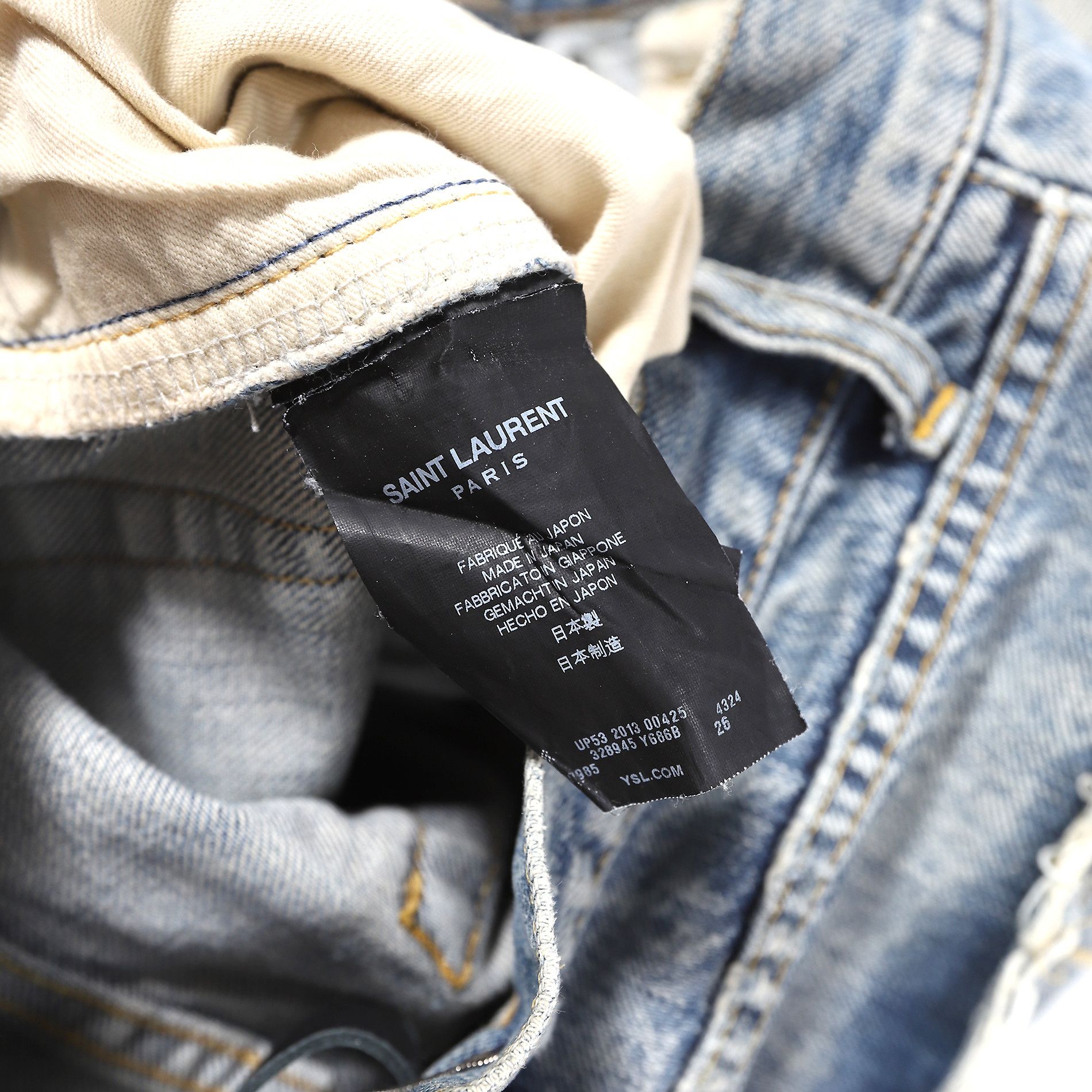 Saint Laurent Paris FW13 Big Crash Denim Size US 26 / EU 42 - 6 Thumbnail