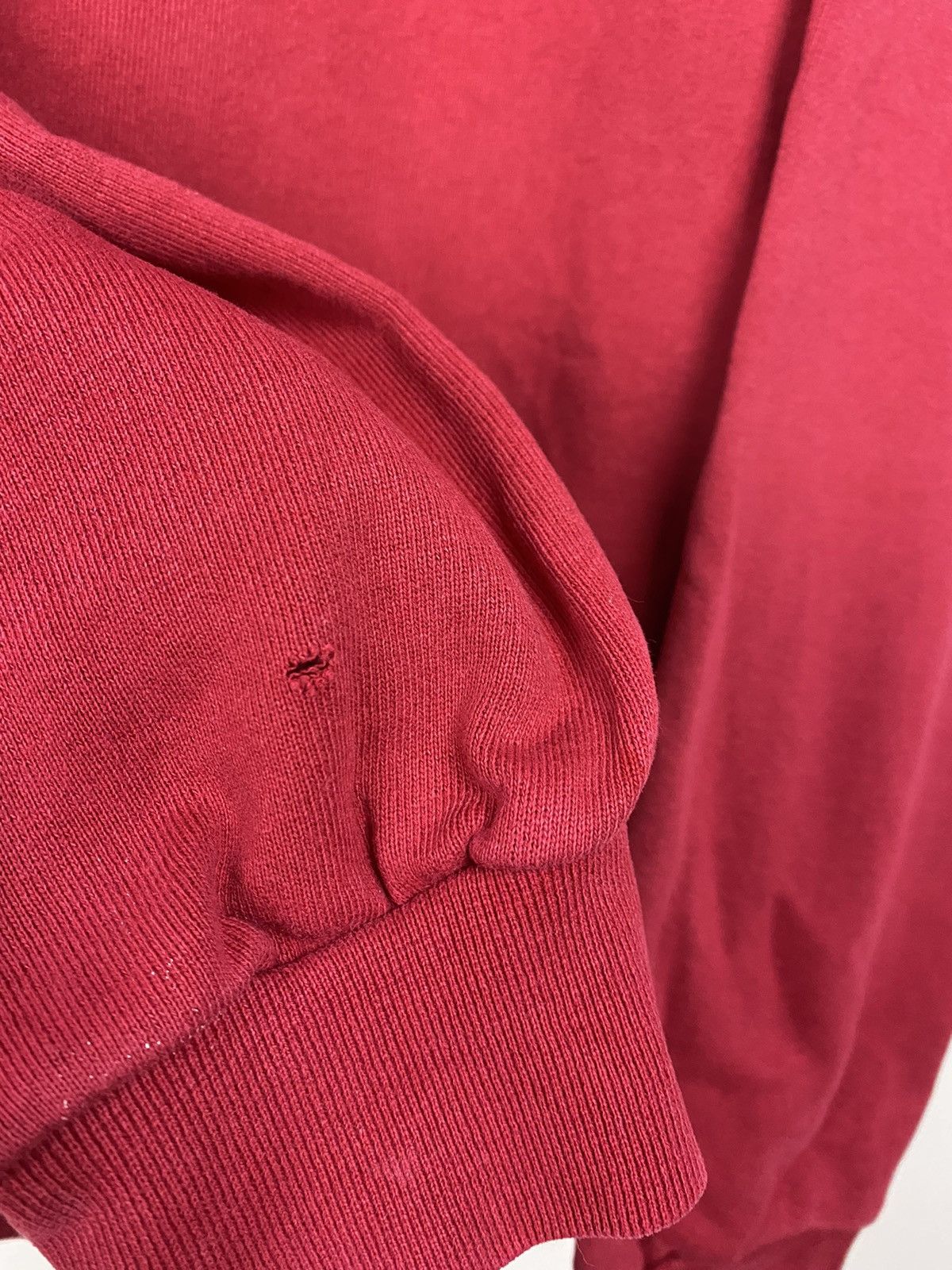 Nike × Vintage 90s Nike vintage red hoodie small swoosh sweatshirt Size US L / EU 52-54 / 3 - 5 Thumbnail