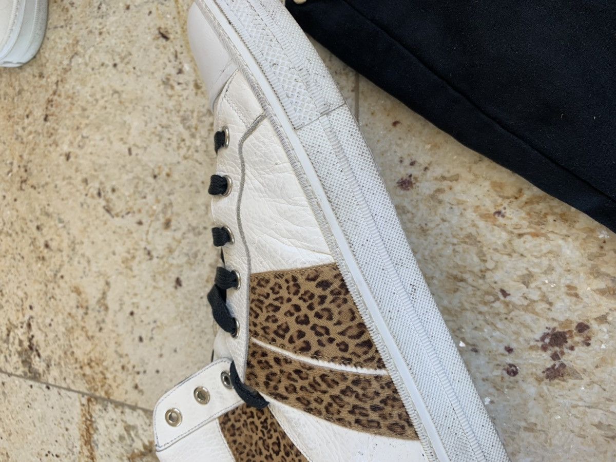 Amiri Cheetah Pony Hair White High Top Sneaker Size US 11 / EU 44 - 9 Thumbnail