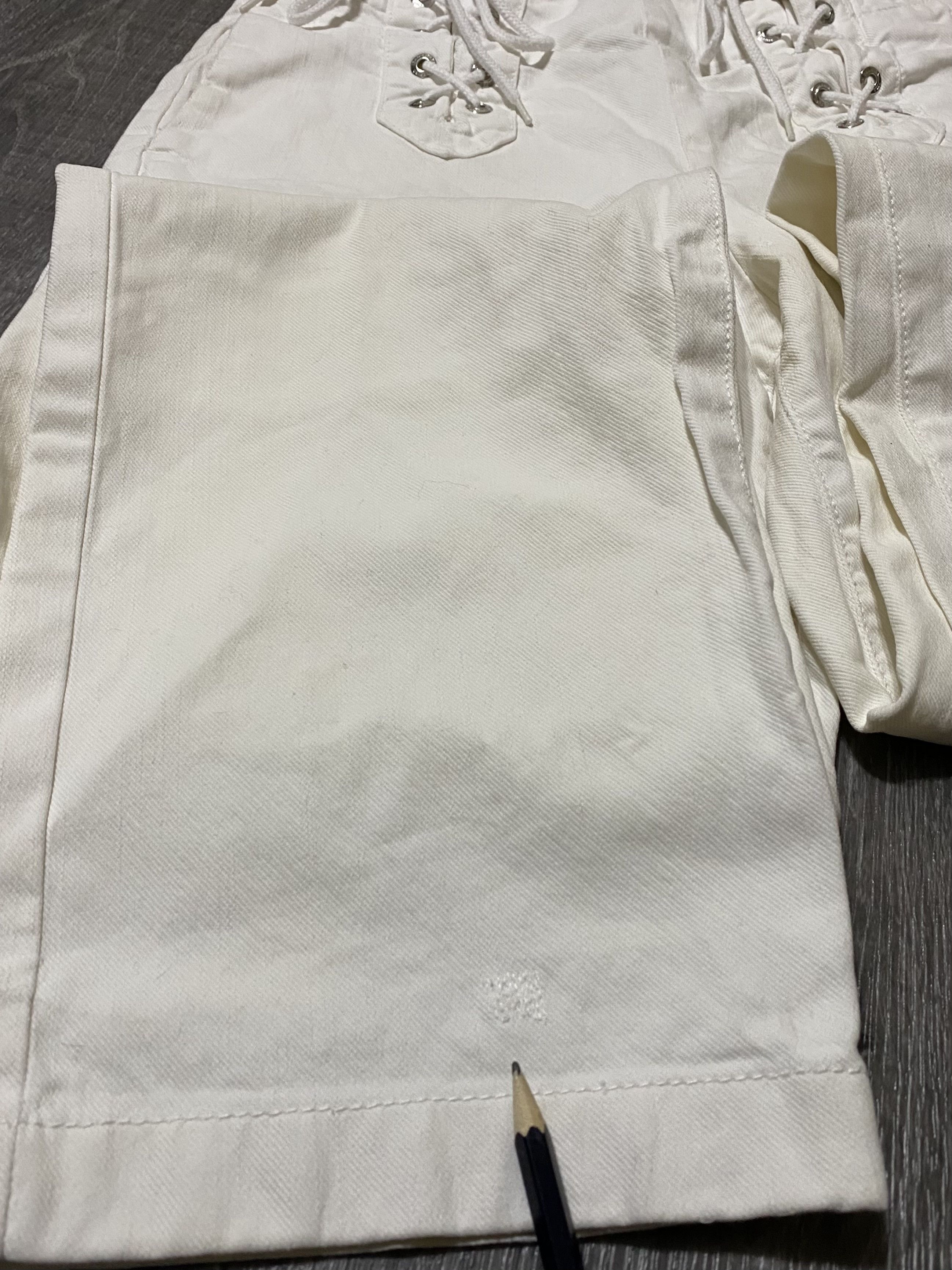 Jean Paul Gaultier Very Rare White Cotton High Waist Jeans Denim with Ropes Size 28" / US 6 / IT 42 - 15 Thumbnail