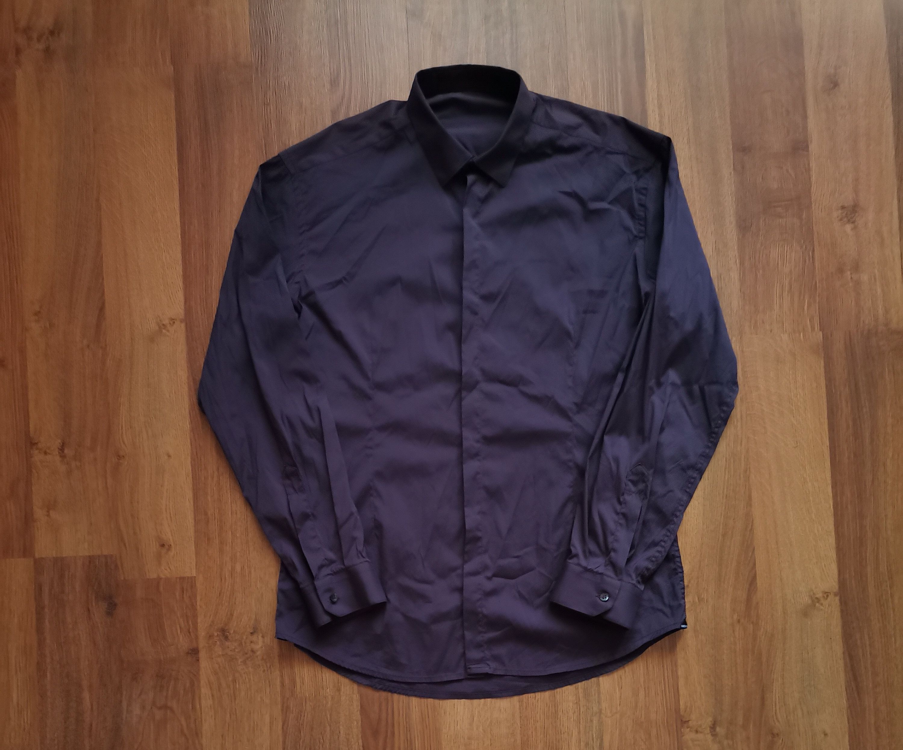 Chemise Denim Takeshy Kurosawa Avec Patches - Taille XL - Gris - Occasion Rare