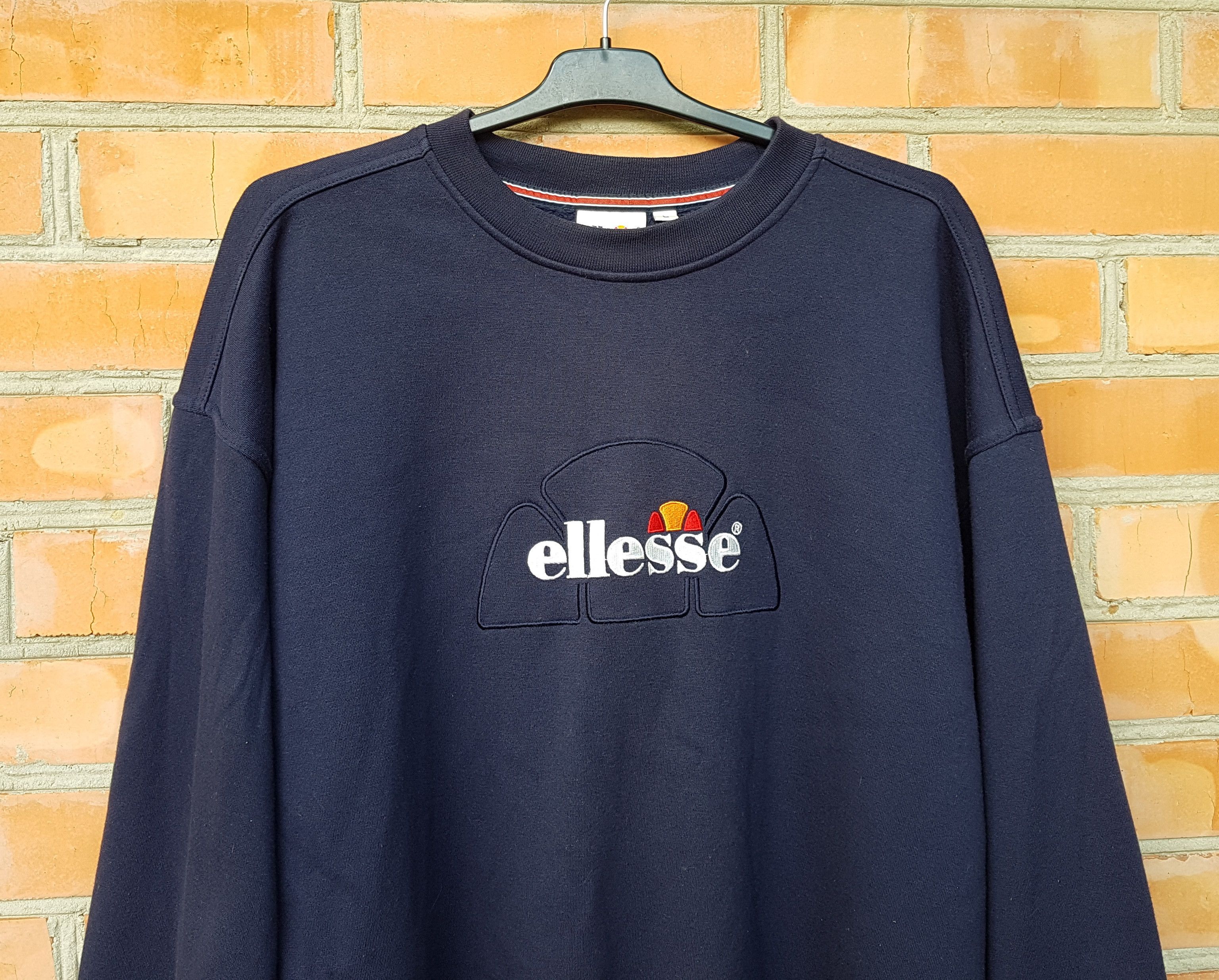 Ellesse Vintage Ellesse y2k Big Logo Crew Sweatshirt Size US L / EU 52-54 / 3 - 2 Thumbnail