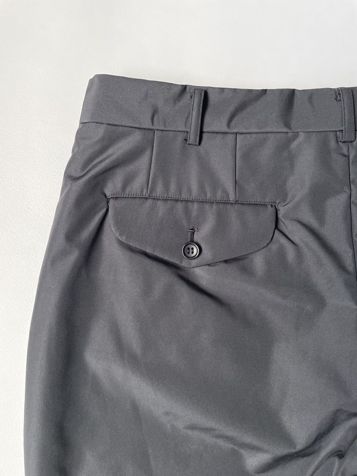 Comme des Garcons Homme Plus A/W 05 Gray Nylon Straight Leg Pants Size US 34 / EU 50 - 12 Thumbnail