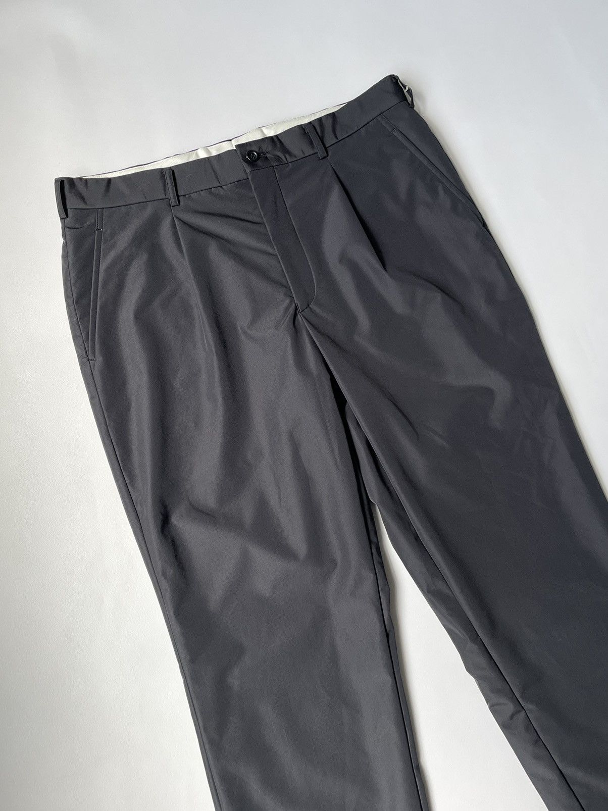 Comme des Garcons Homme Plus A/W 05 Gray Nylon Straight Leg Pants Size US 34 / EU 50 - 5 Thumbnail