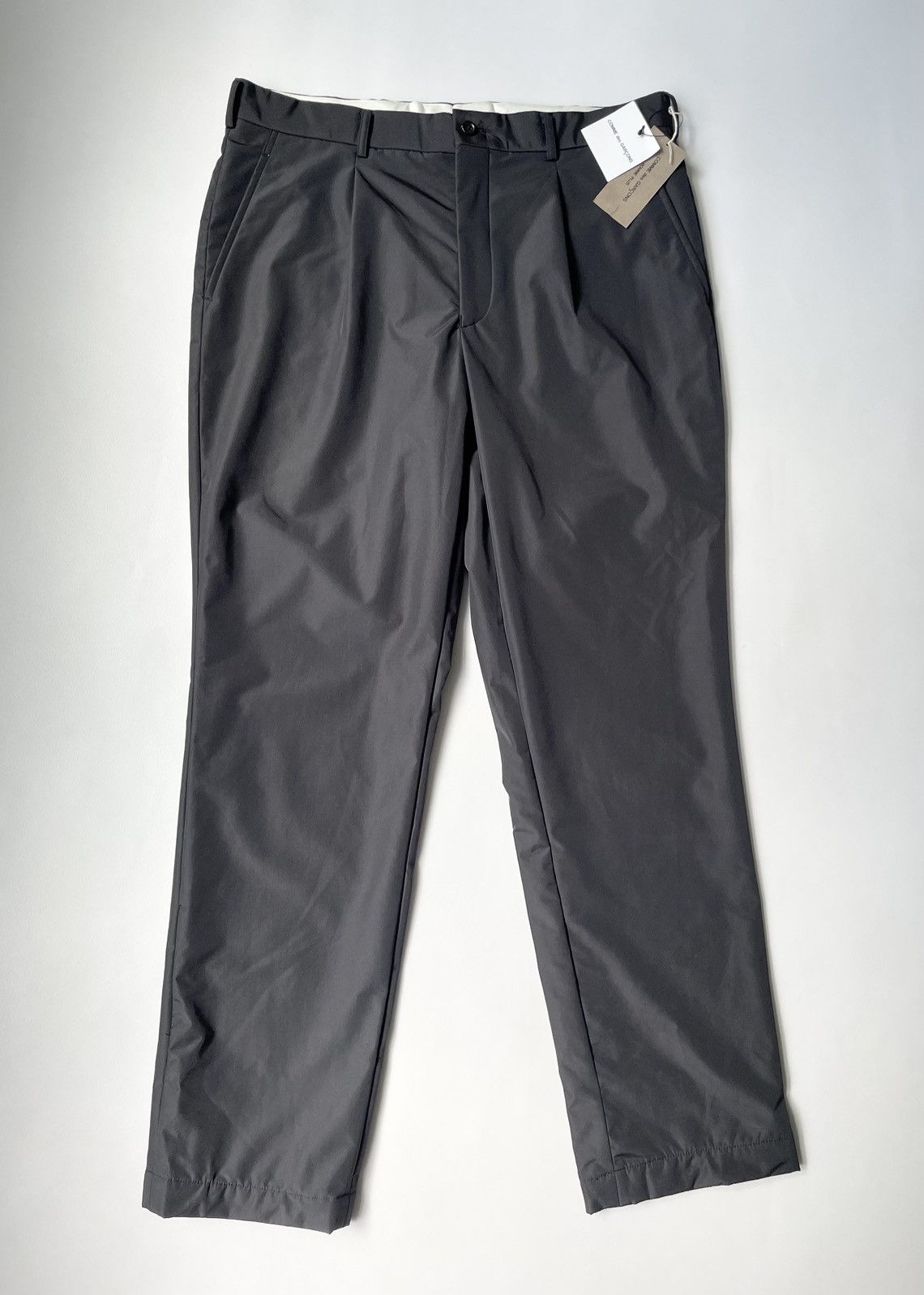 Comme des Garcons Homme Plus A/W 05 Gray Nylon Straight Leg Pants Size US 34 / EU 50 - 1 Thumbnail