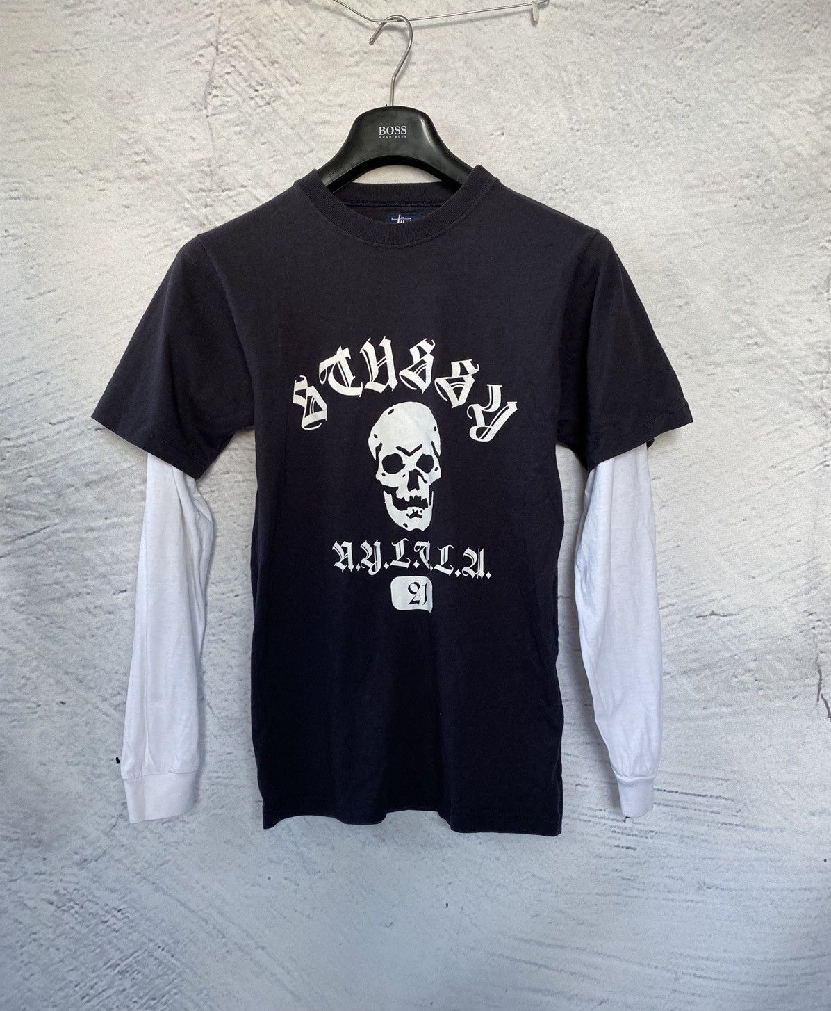 Stussy × Vintage Vintage Stussy Skull longsleeve | Grailed
