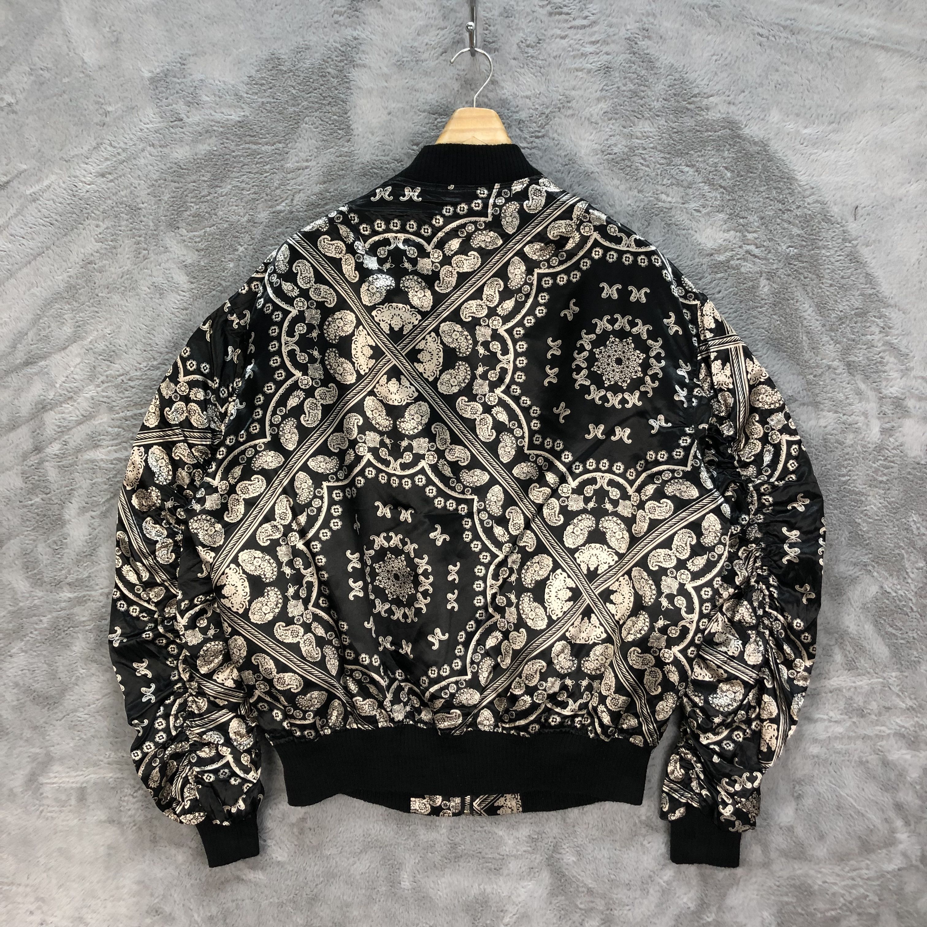 Japanese Brand PAISLEY BOMBER JACKET INSPIRE KAPITAL #6372-62 Size US L / EU 52-54 / 3 - 10 Thumbnail