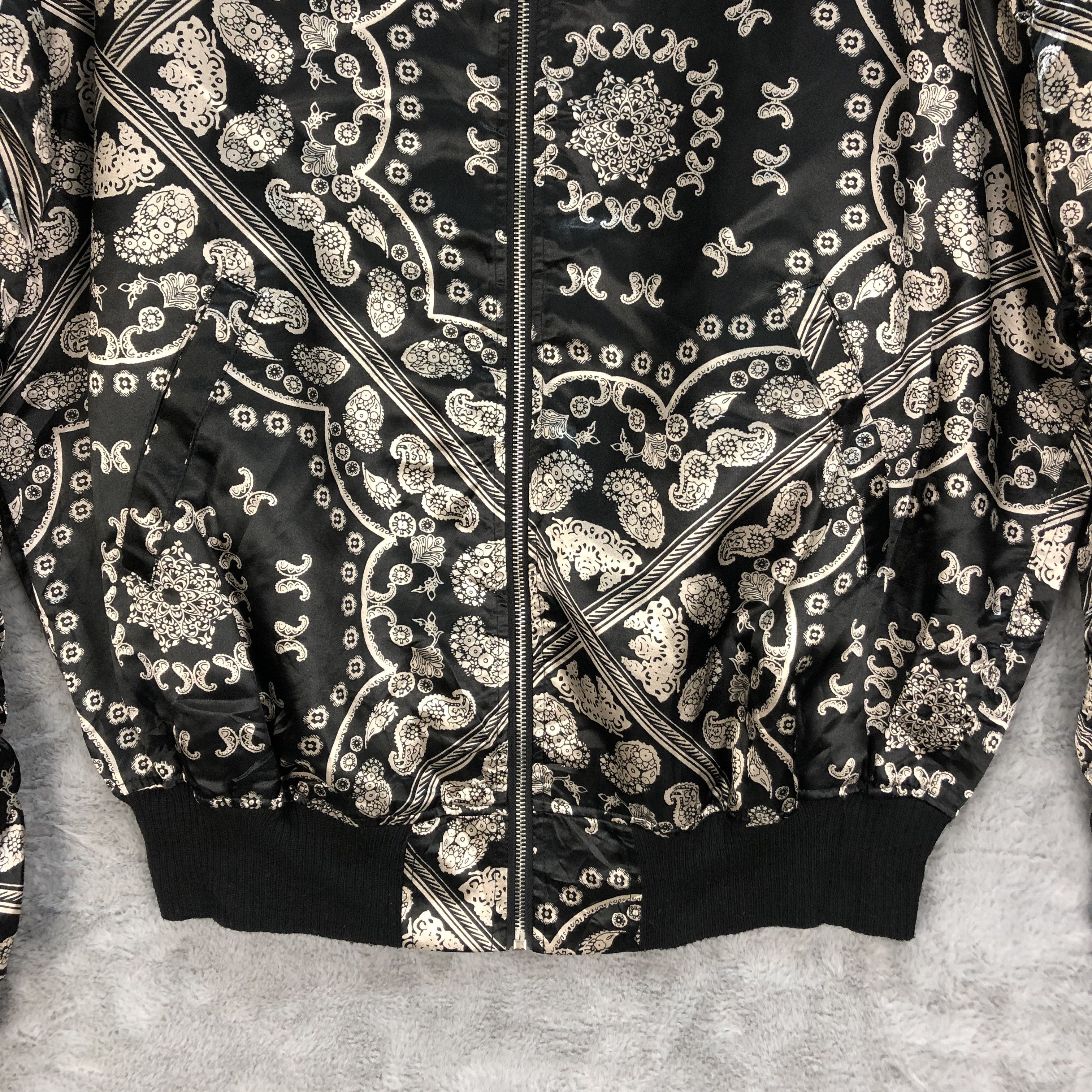 Japanese Brand PAISLEY BOMBER JACKET INSPIRE KAPITAL #6372-62 Size US L / EU 52-54 / 3 - 3 Thumbnail