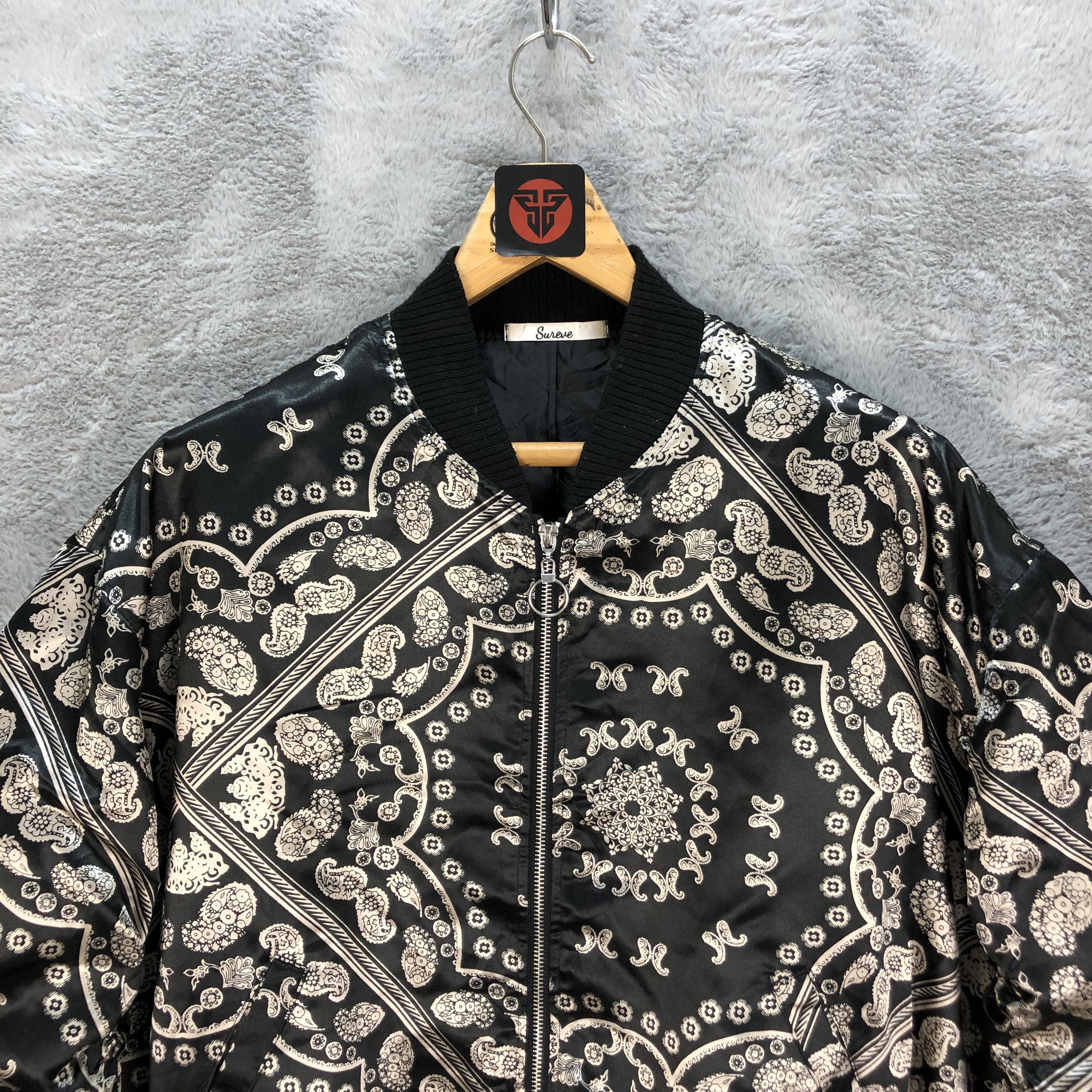 Japanese Brand PAISLEY BOMBER JACKET INSPIRE KAPITAL #6372-62 Size US L / EU 52-54 / 3 - 2 Thumbnail