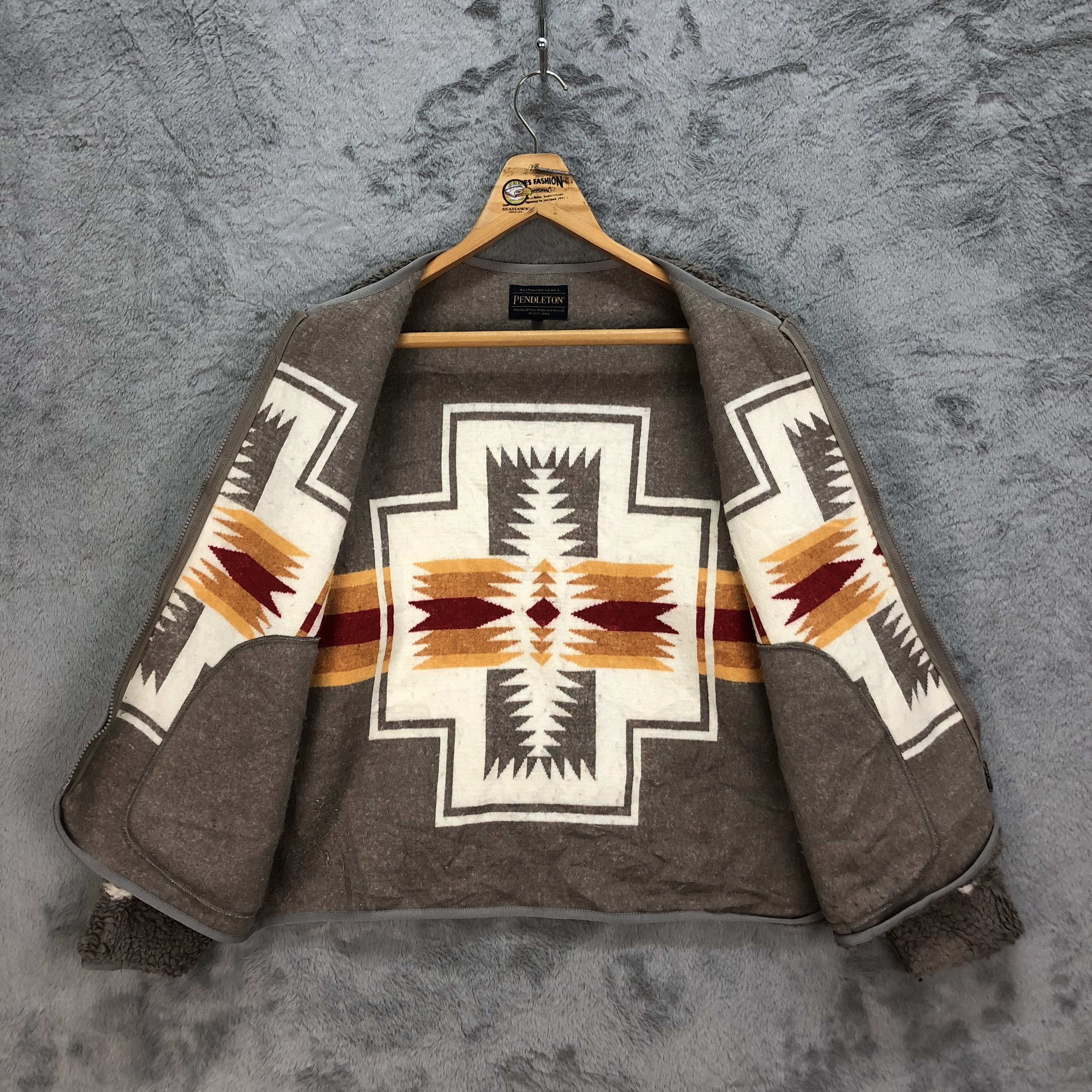 Pendleton PENDLETON NAVAJO DEEP PILE FLEECE JACKET #5192-178 Size S / US 4 / IT 40 - 8 Thumbnail