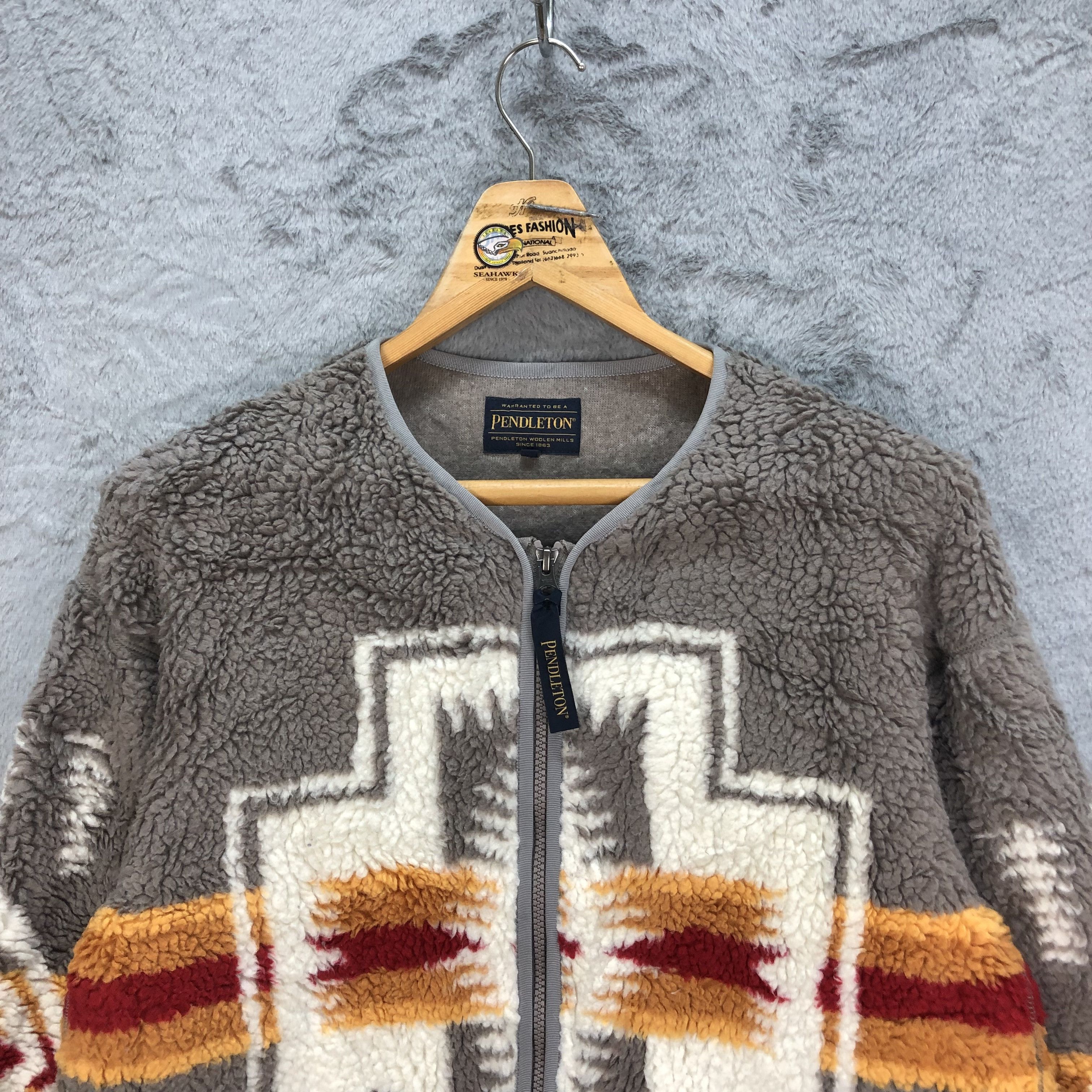 Pendleton PENDLETON NAVAJO DEEP PILE FLEECE JACKET #5192-178 Size S / US 4 / IT 40 - 2 Thumbnail