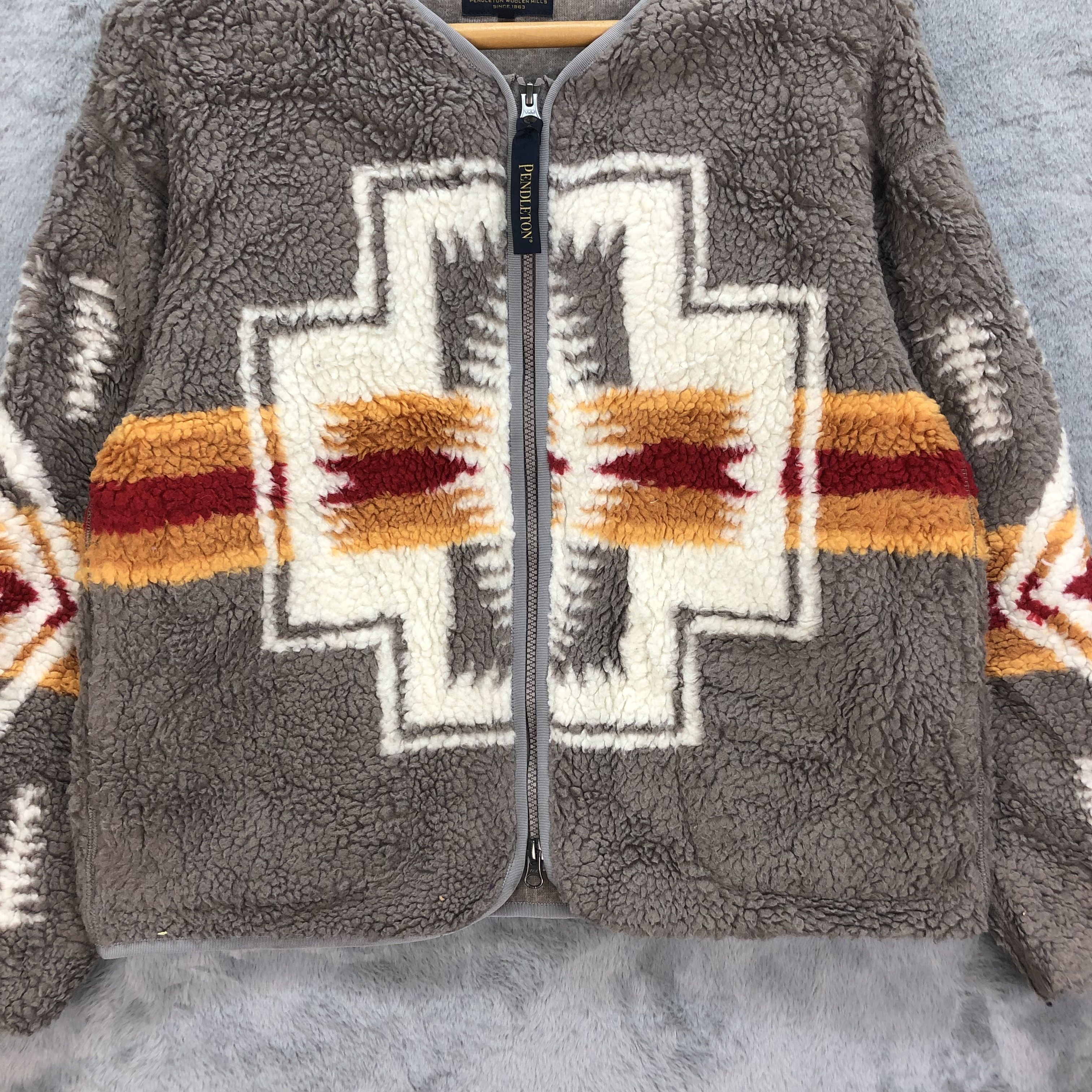Pendleton PENDLETON NAVAJO DEEP PILE FLEECE JACKET #5192-178 Size S / US 4 / IT 40 - 5 Thumbnail