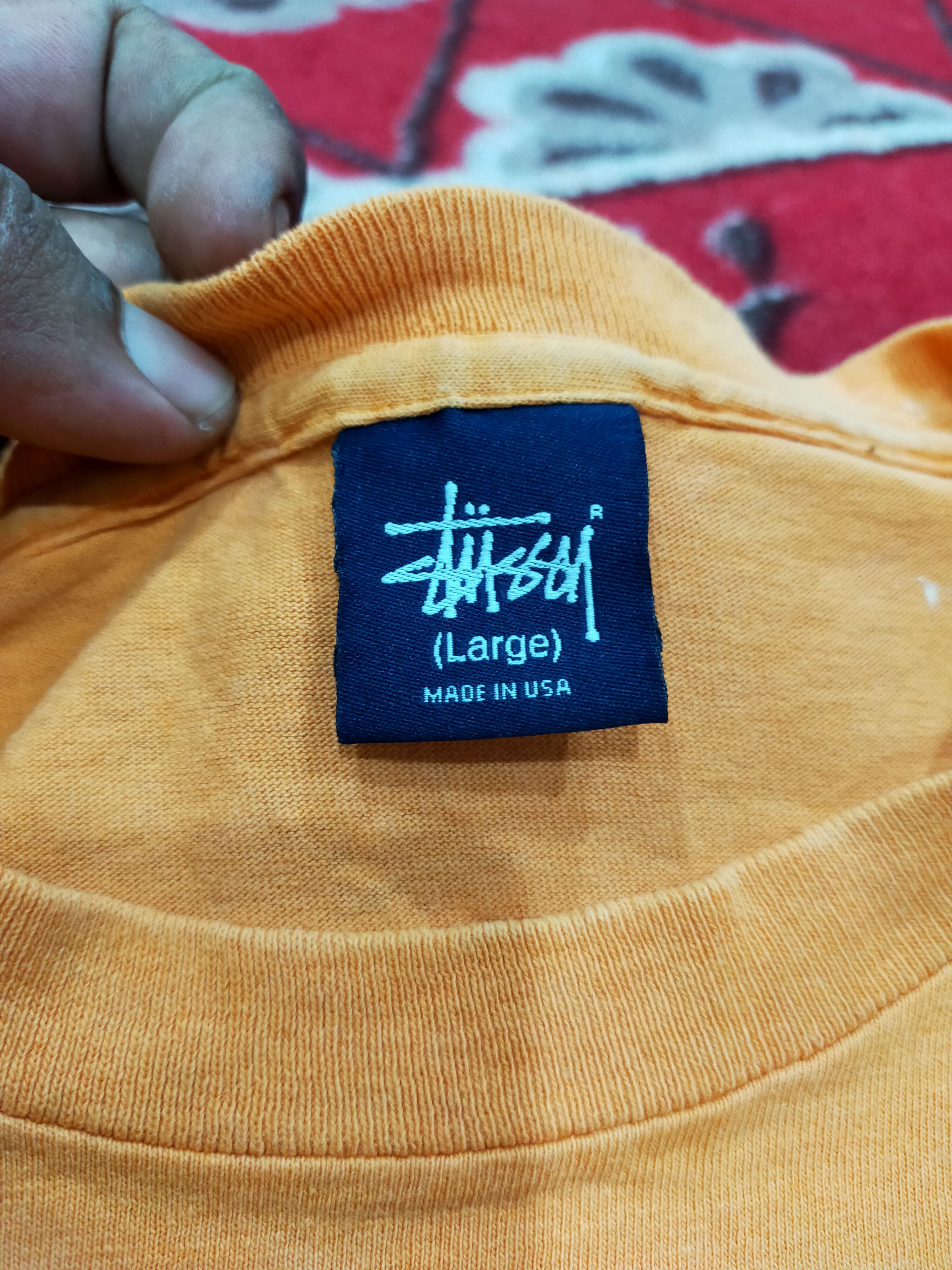 Stussy Vintage Stussy Big Logo Thrashed tee Size US L / EU 52-54 / 3 - 5 Thumbnail
