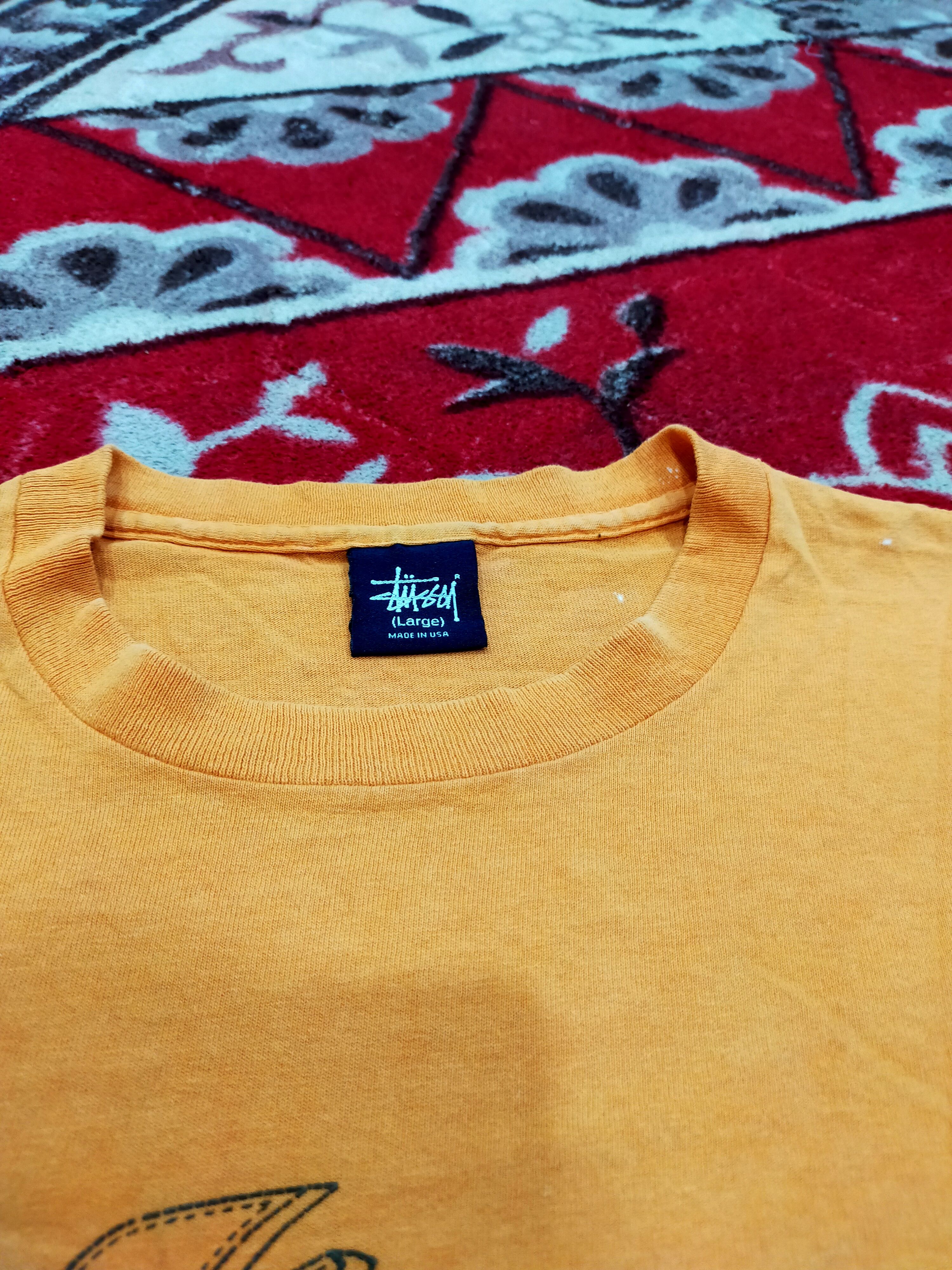 Stussy Vintage Stussy Big Logo Thrashed tee Size US L / EU 52-54 / 3 - 6 Thumbnail