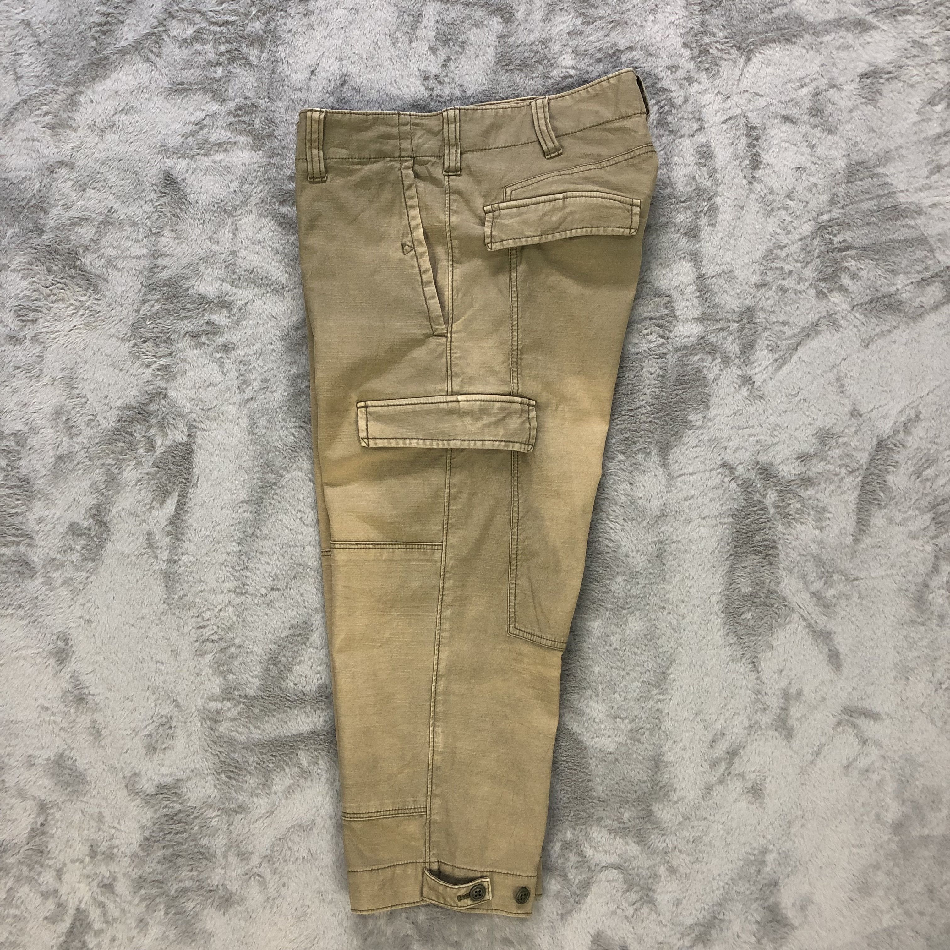 R.Newbold R NEWBOLD 6 POCKET DOUBLE KNEE QUARTER CARGO PANTS #6235-220 Size US 32 / EU 48 - 12 Thumbnail