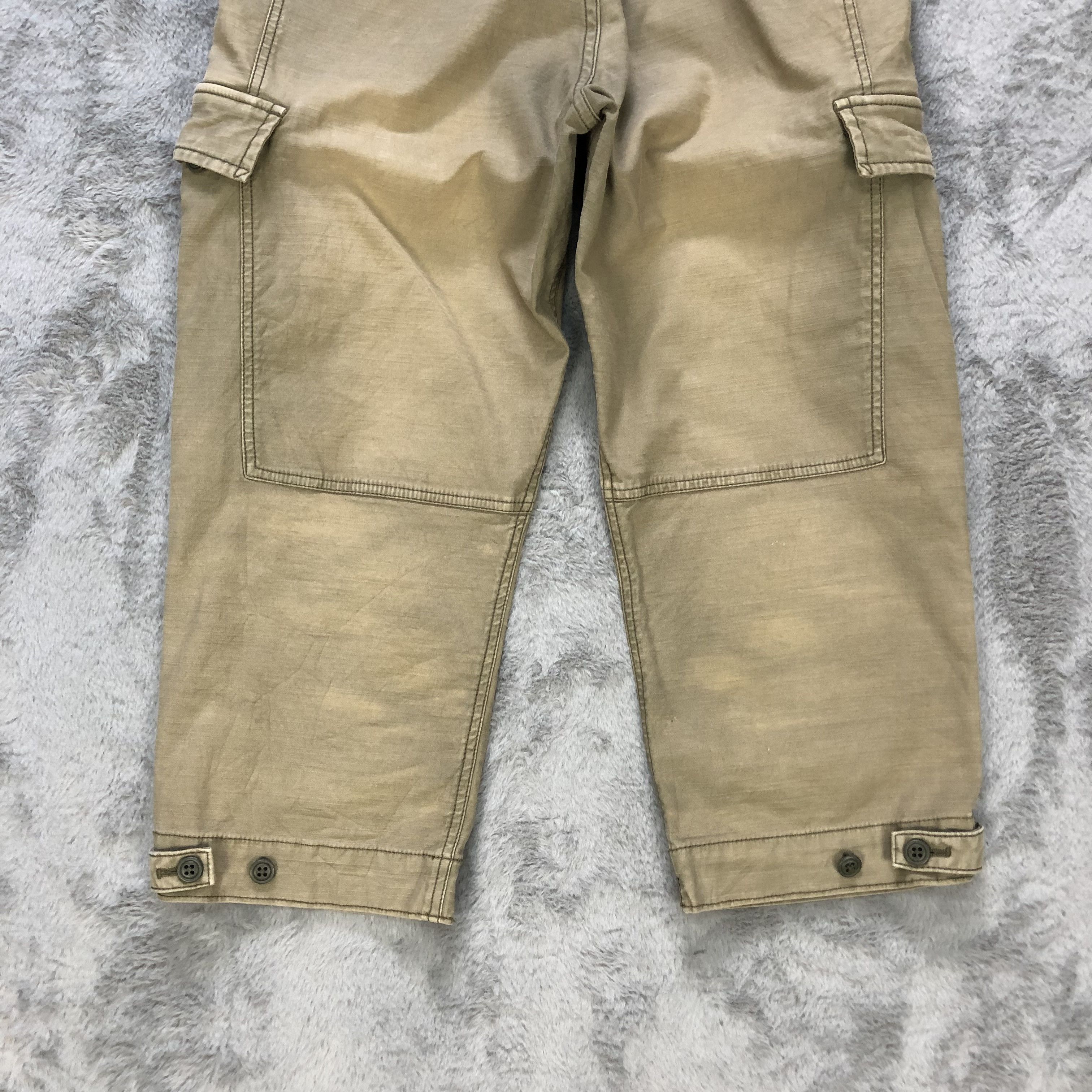 R.Newbold R NEWBOLD 6 POCKET DOUBLE KNEE QUARTER CARGO PANTS #6235-220 Size US 32 / EU 48 - 11 Thumbnail
