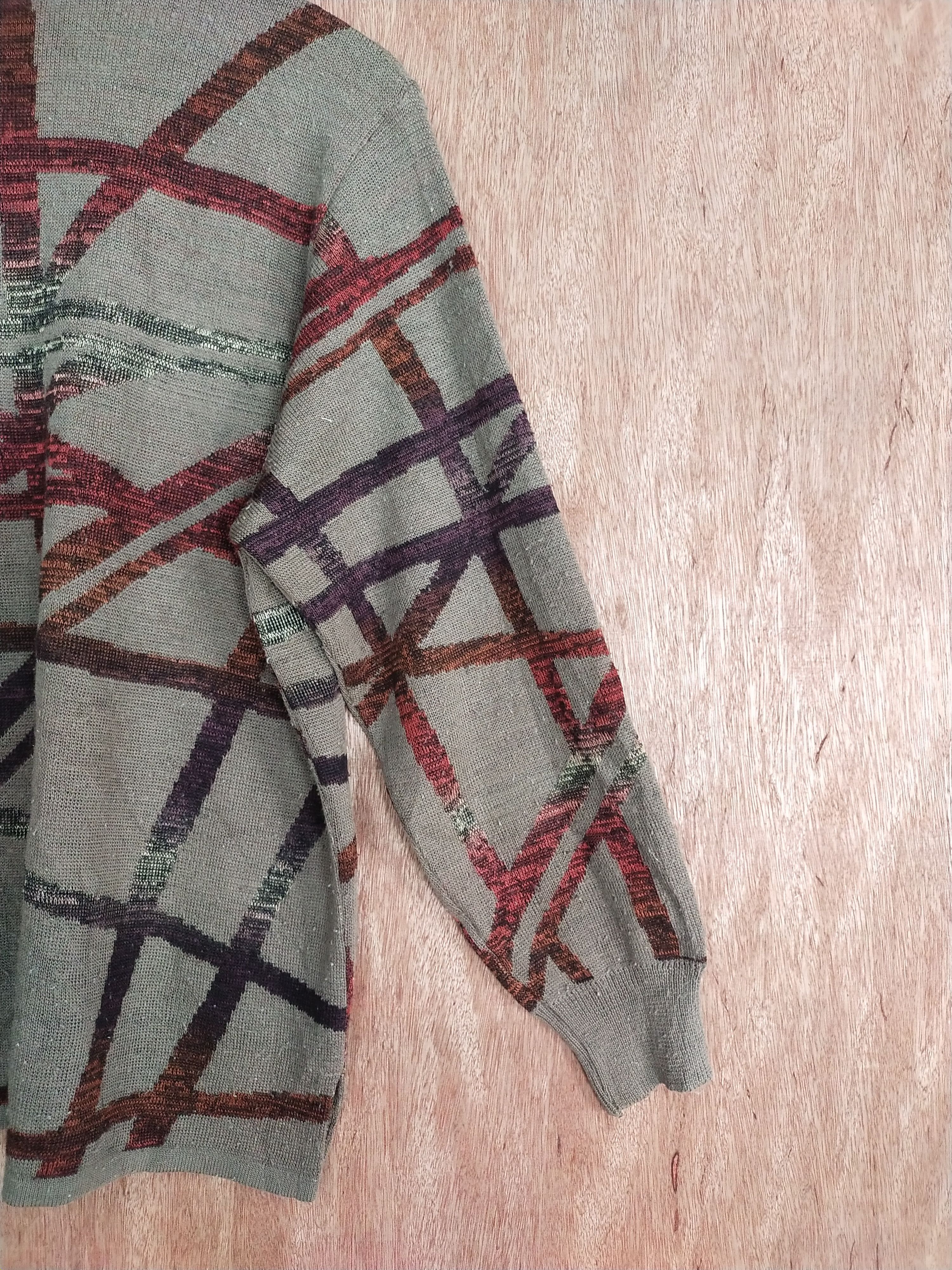 Japanese Brand U'S Mode art stripe brown vintage knitwear #S036 Size M / US 6-8 / IT 42-44 - 11 Thumbnail