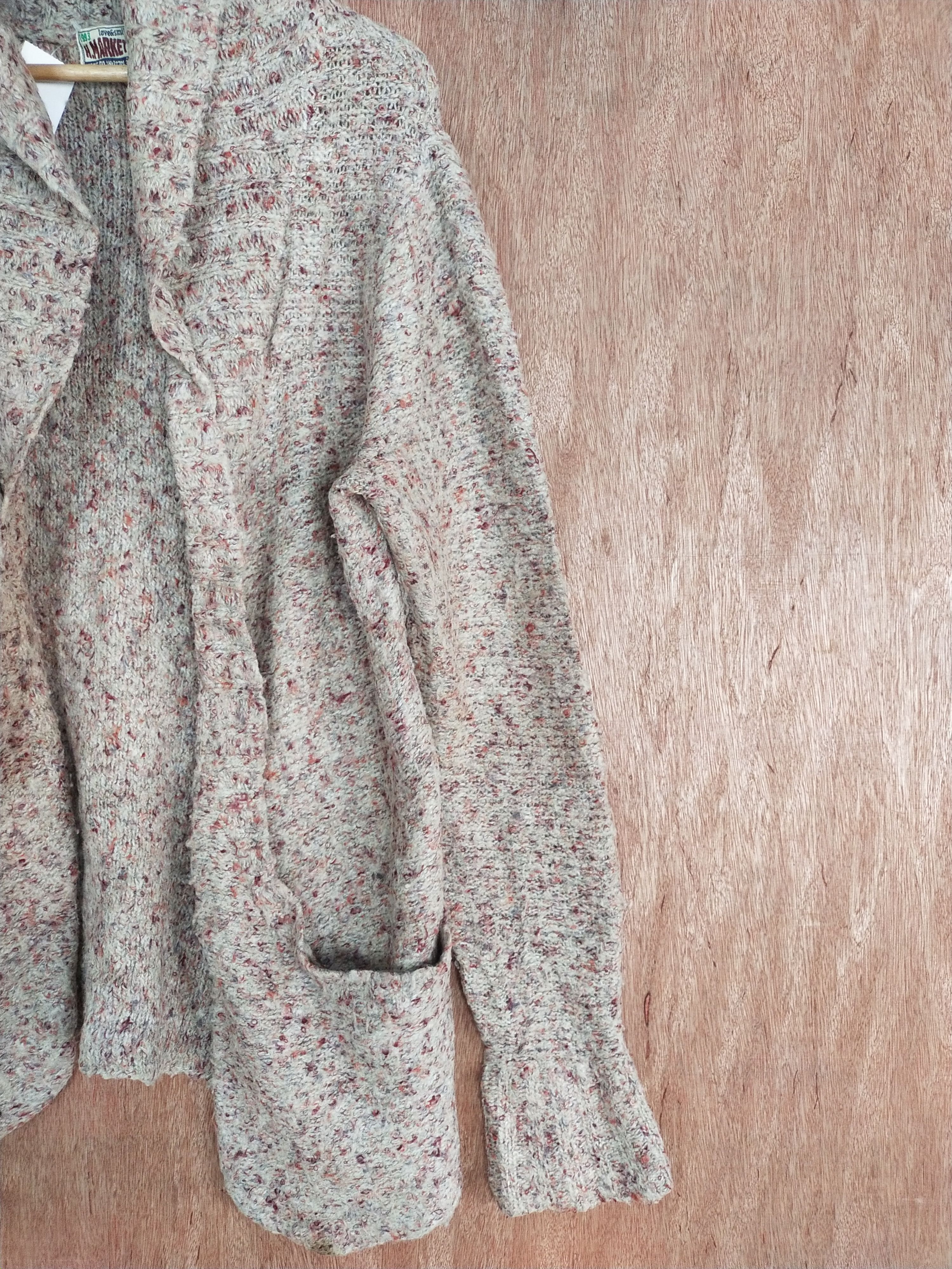 Japanese Brand H. Market cream cardigan knitwear japan #S077 Size US L / EU 52-54 / 3 - 5 Thumbnail