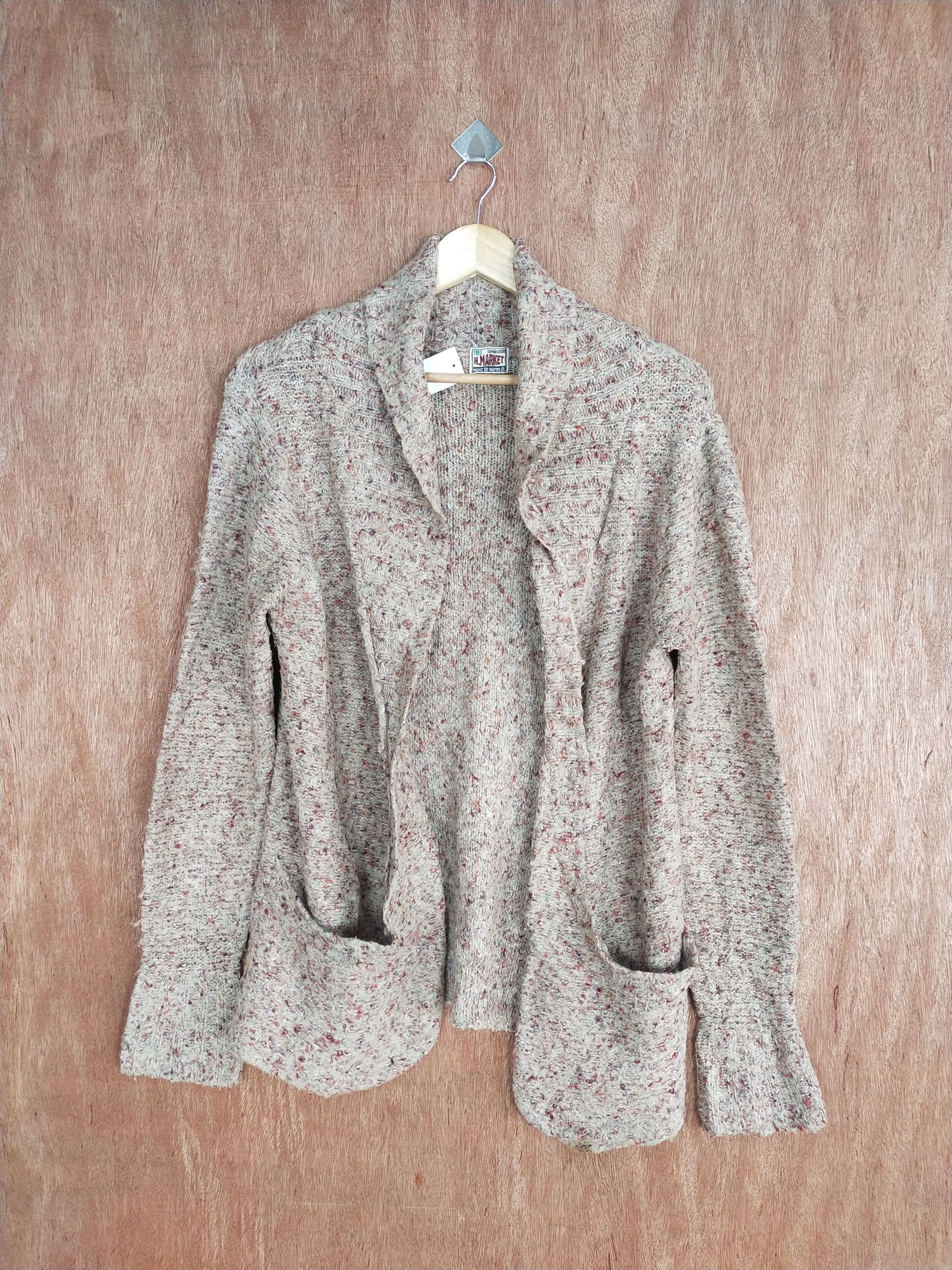 H. Market cream cardigan knitwear japan #S077