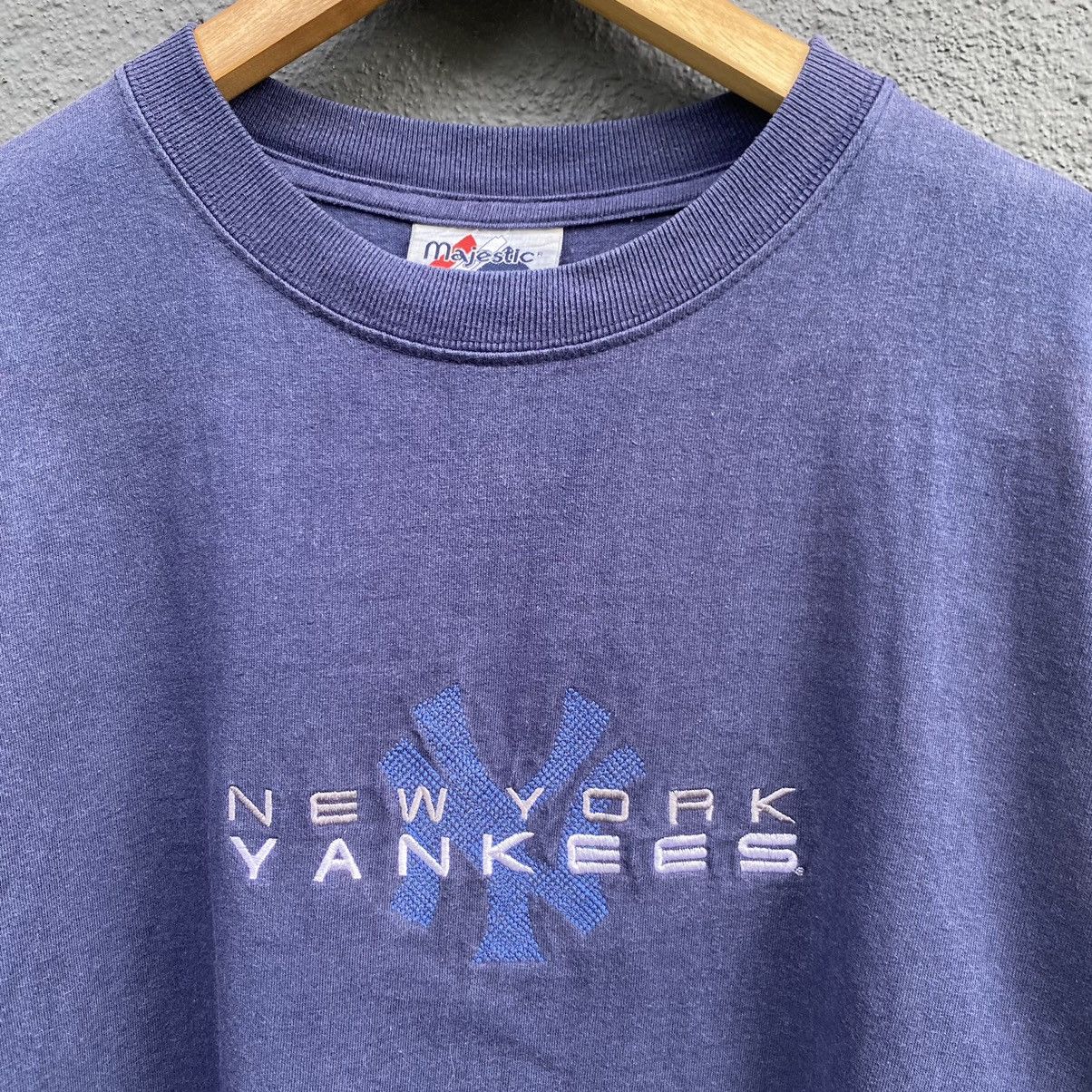 New York Yankees Thrashed Faded Vintage 90s New York Yankees ERD GRUNGE TEE Size US XL / EU 56 / 4 - 2 Thumbnail