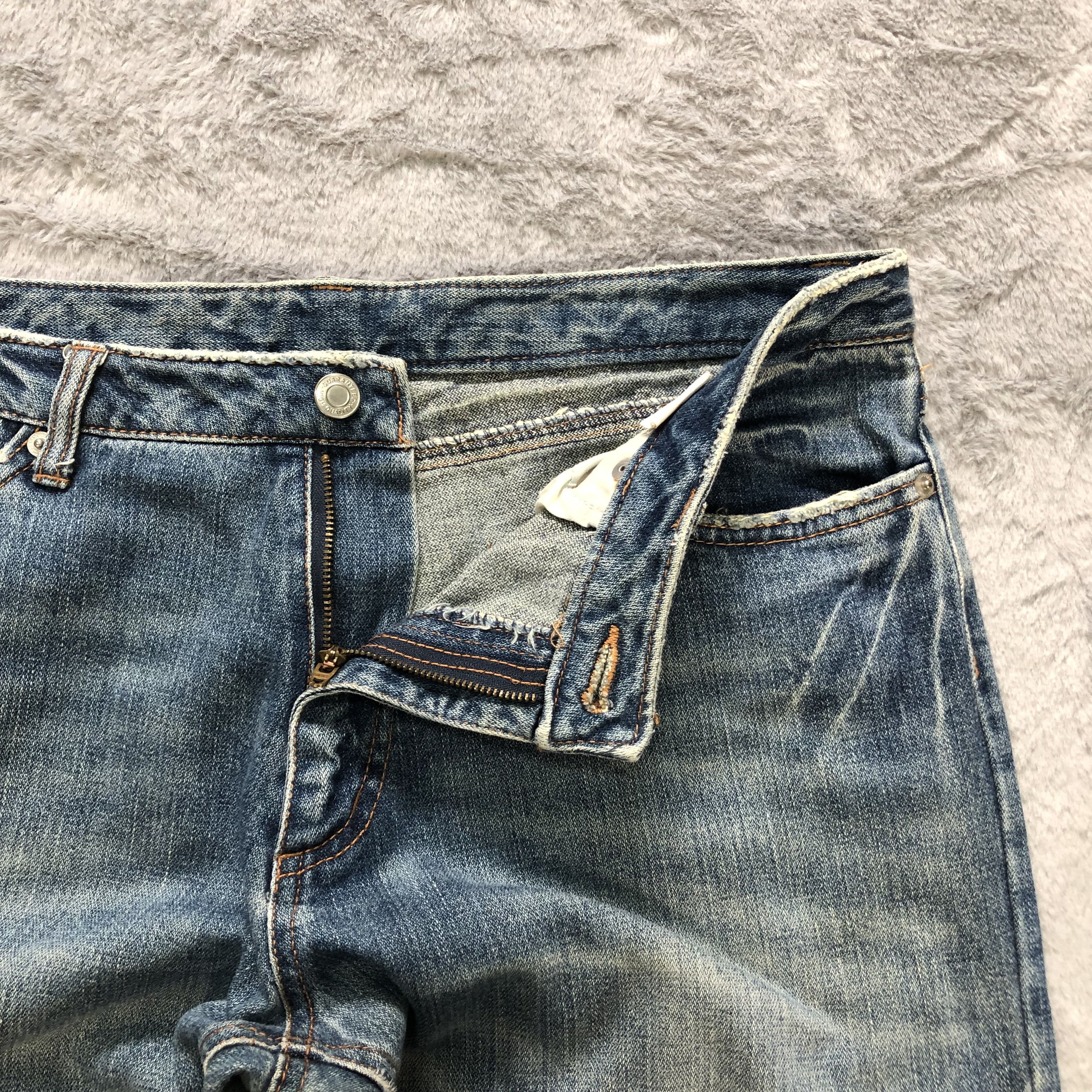 Other TRASHED🔥 SASHIKO BORO DISTRESS DENIM PANTS #6236-220 Size US 34 / EU 50 - 5 Thumbnail
