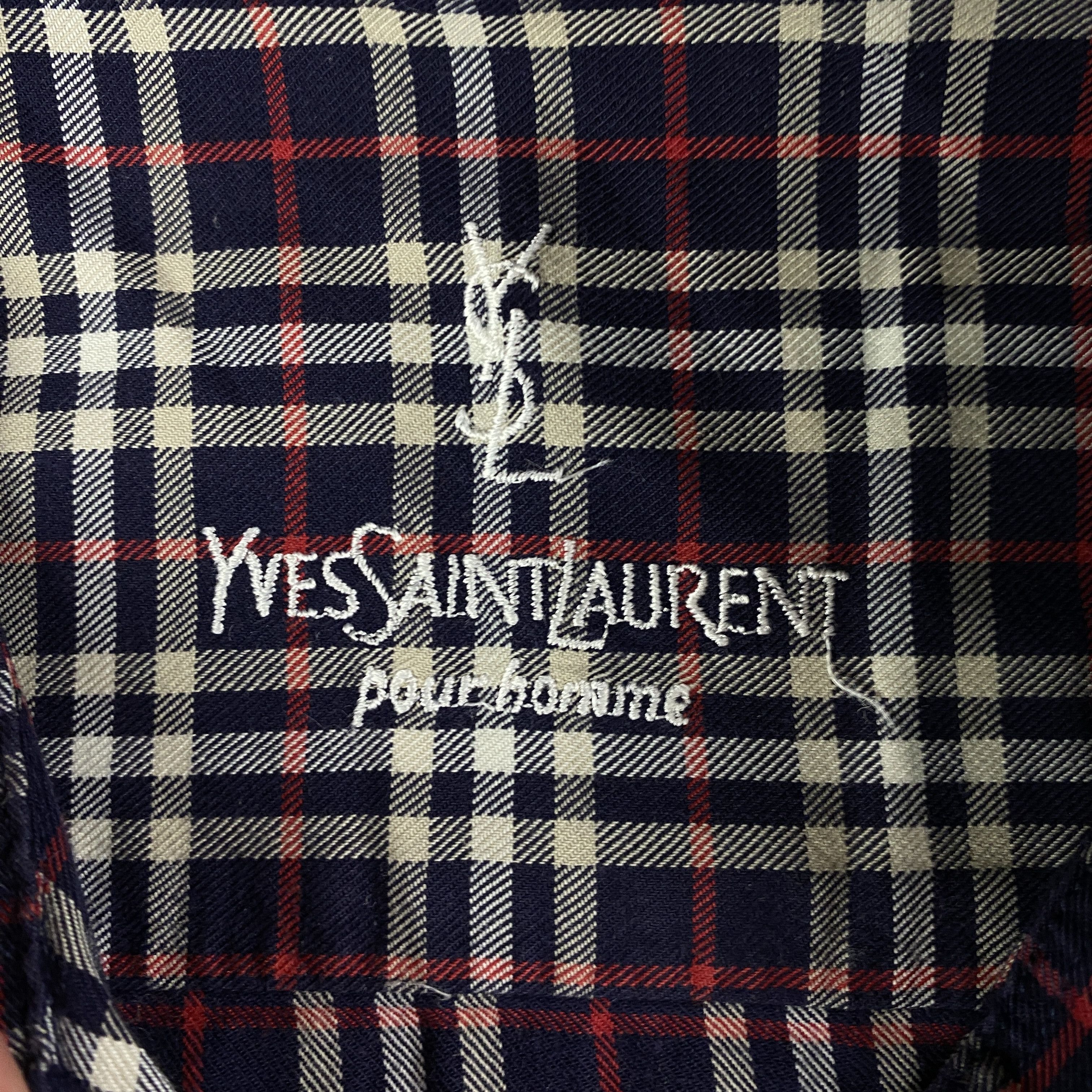 Yves Saint Laurent Mens Shirt Long Sleeve Yves Saint Laurent Vintage Size M Size US M / EU 48-50 / 2 - 4 Thumbnail