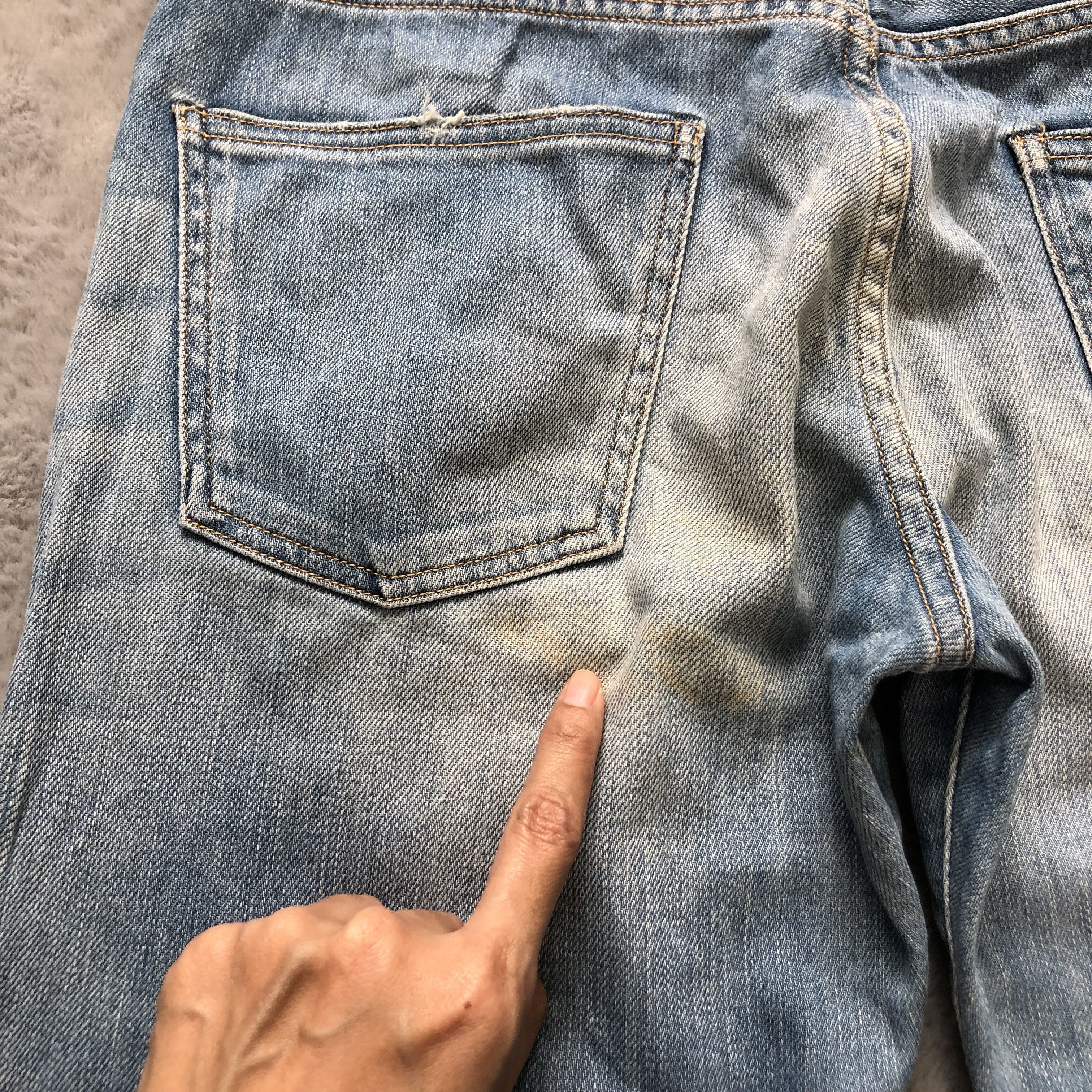 Japanese Brand RED CARD LIGHT WASH SLIM FIT DENIM PANTS #6485-221 Size US 31 - 14 Thumbnail