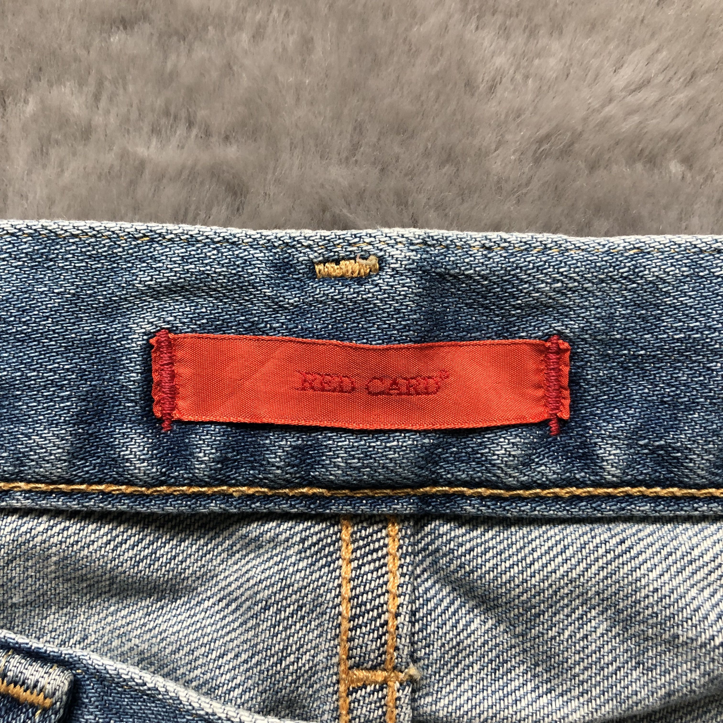 Japanese Brand RED CARD LIGHT WASH SLIM FIT DENIM PANTS #6485-221 Size US 31 - 8 Thumbnail
