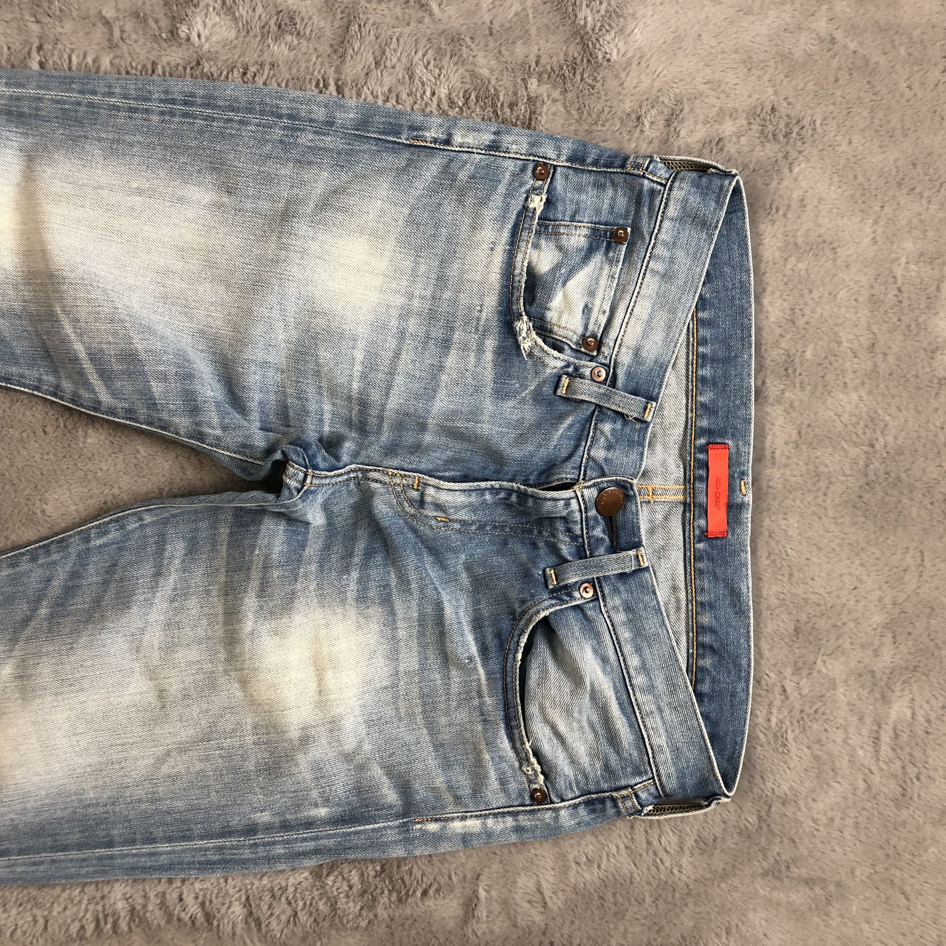 Japanese Brand RED CARD LIGHT WASH SLIM FIT DENIM PANTS #6485-221 Size US 31 - 2 Thumbnail