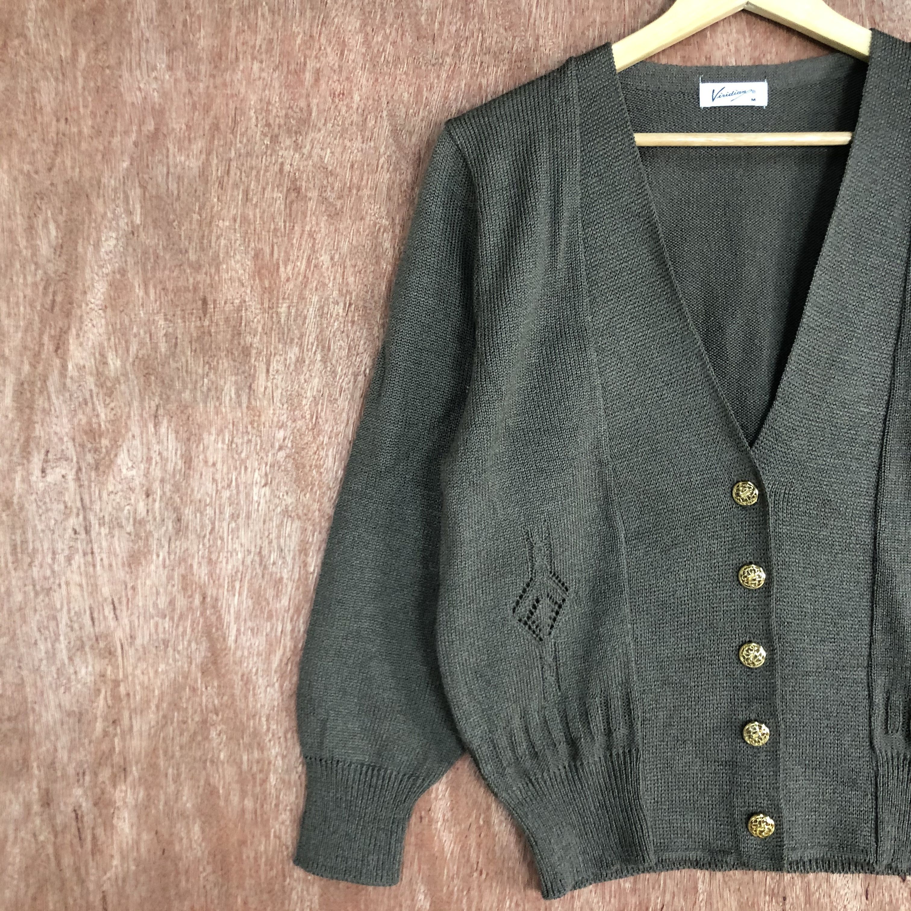 Japanese Brand D Viridiang vintage knitwear japan Cardigan #c490 Size M / US 6-8 / IT 42-44 - 7 Thumbnail