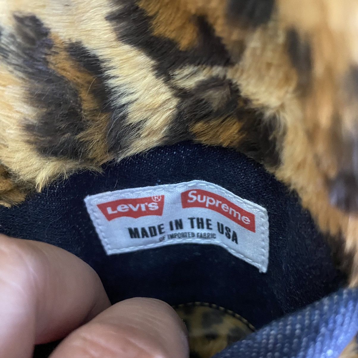Levi's × Supreme Supreme x Levi's RAW Leopard Denim Jacket S Size Size US S / EU 44-46 / 1 - 15 Thumbnail