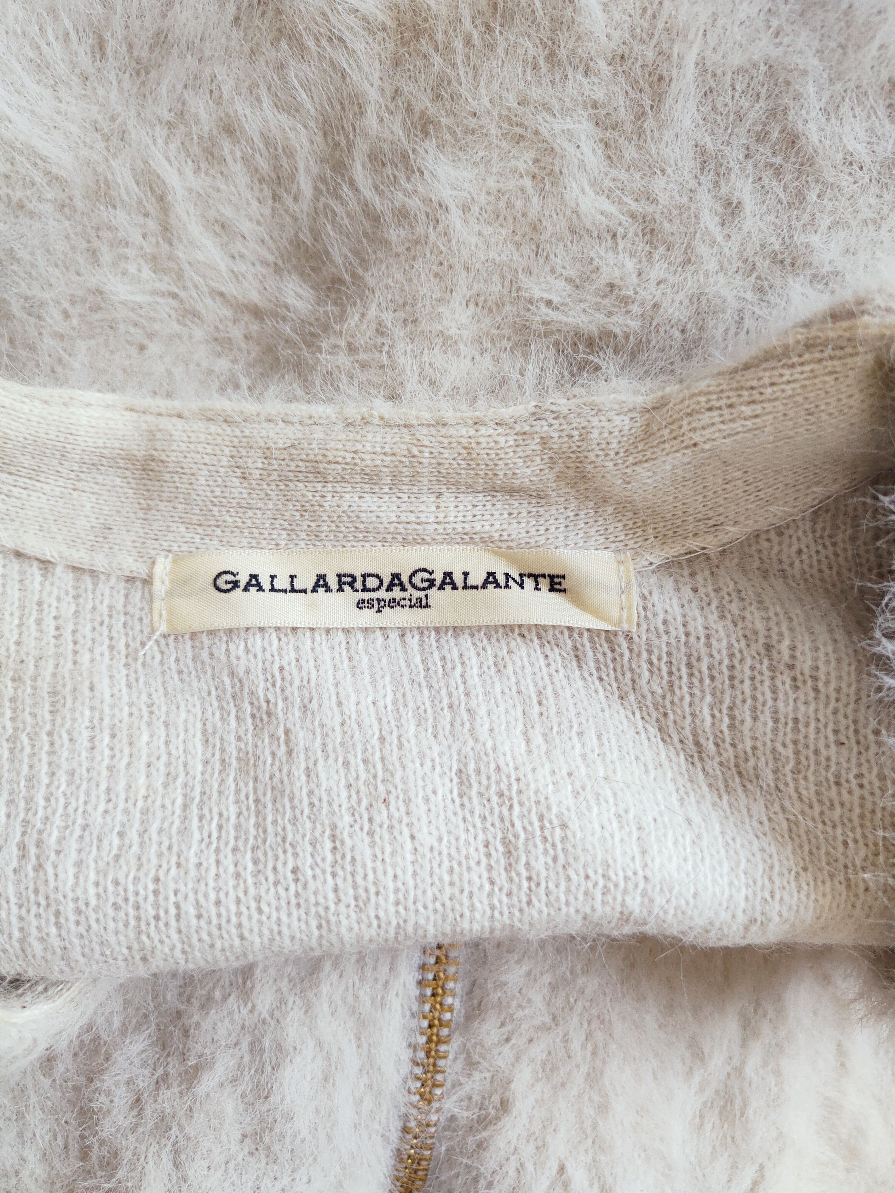 Homespun Knitwear Gallarda Galante Shaggy Fur Mohair cardigan Knitwear #S256 Size M / US 6-8 / IT 42-44 - 12 Thumbnail