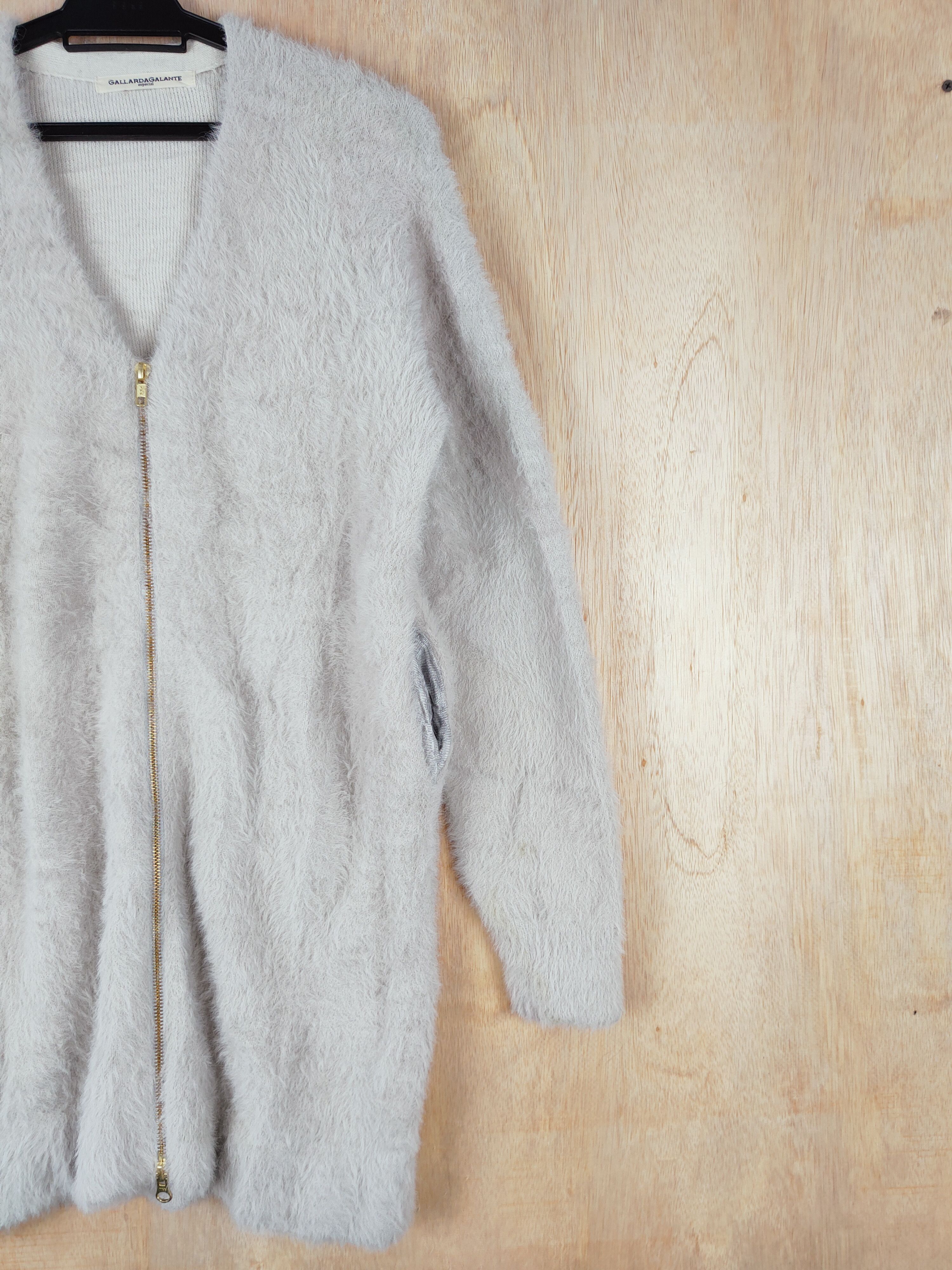 Homespun Knitwear Gallarda Galante Shaggy Fur Mohair cardigan Knitwear #S256 Size M / US 6-8 / IT 42-44 - 6 Thumbnail