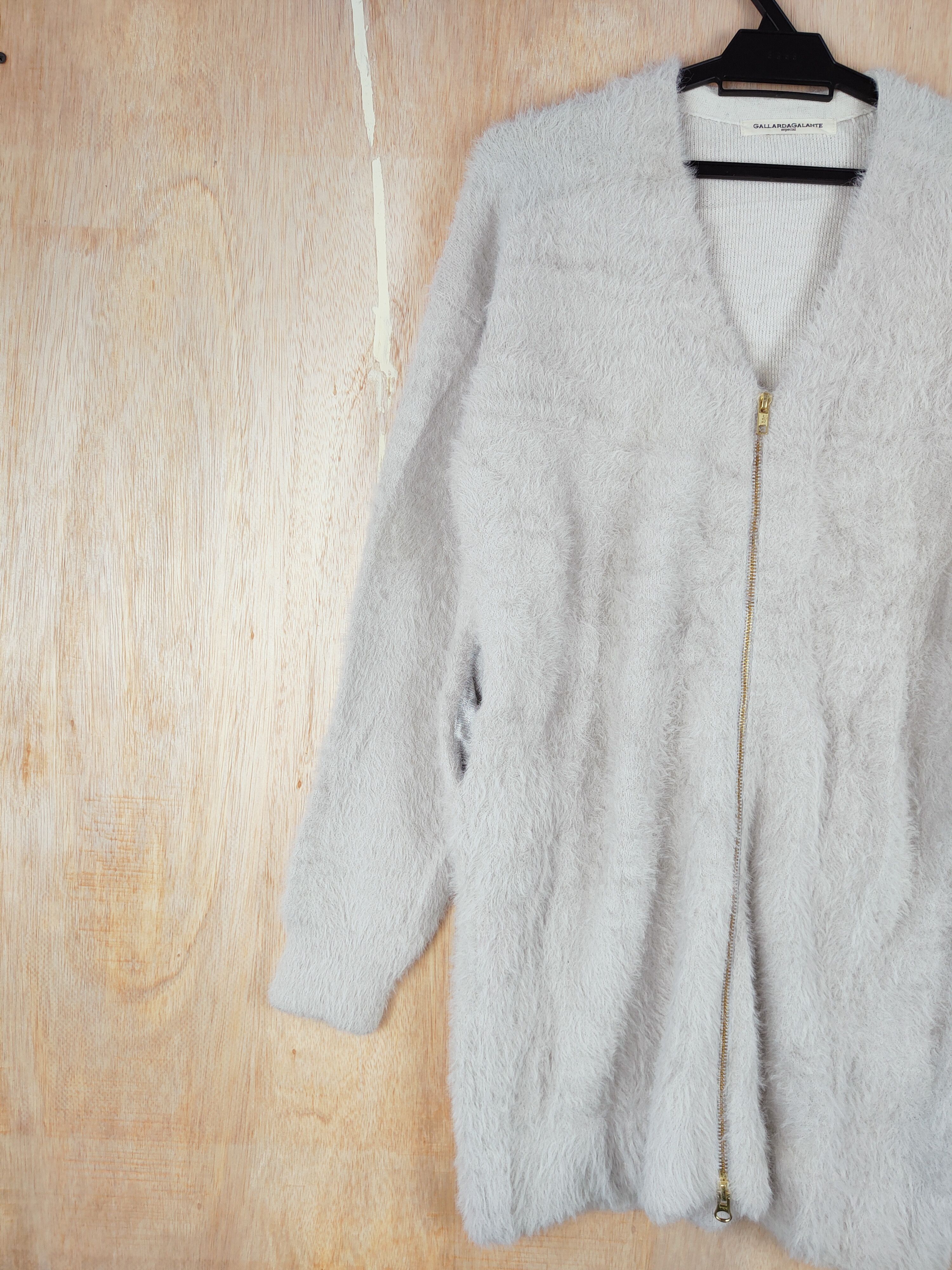 Homespun Knitwear Gallarda Galante Shaggy Fur Mohair cardigan Knitwear #S256 Size M / US 6-8 / IT 42-44 - 5 Thumbnail