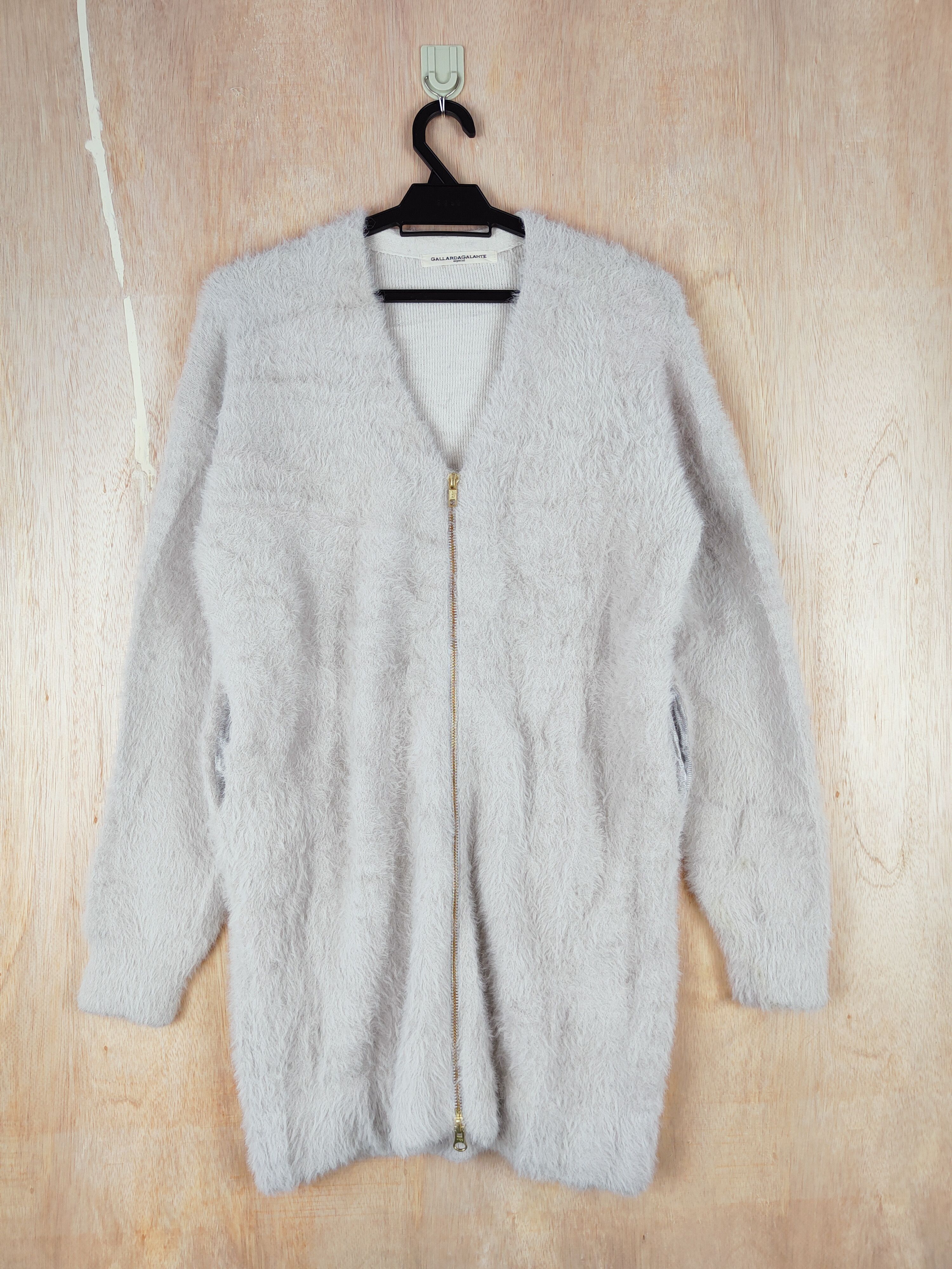 Homespun Knitwear Gallarda Galante Shaggy Fur Mohair cardigan Knitwear #S256 Size M / US 6-8 / IT 42-44 - 1 Thumbnail