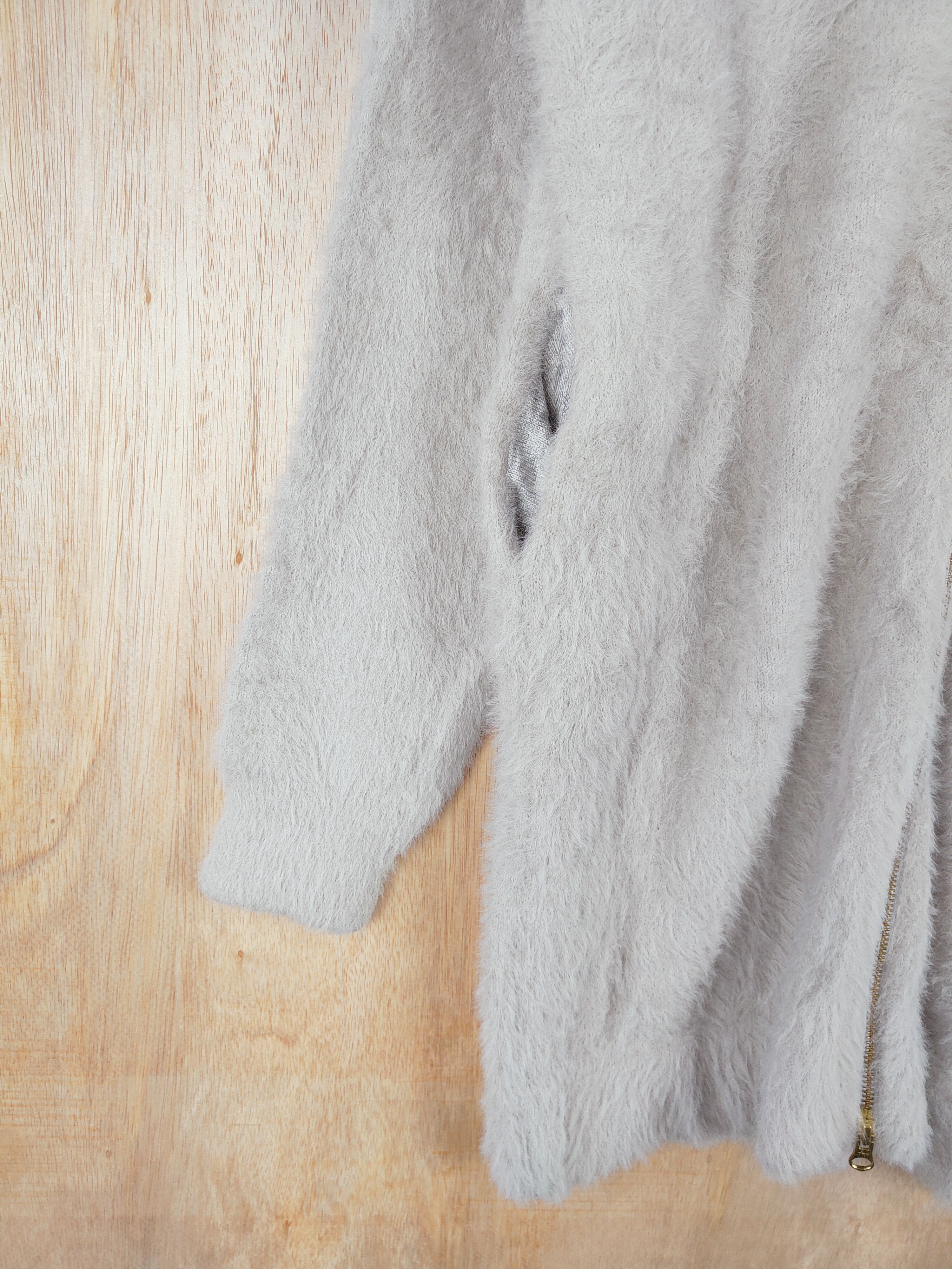 Homespun Knitwear Gallarda Galante Shaggy Fur Mohair cardigan Knitwear #S256 Size M / US 6-8 / IT 42-44 - 3 Thumbnail