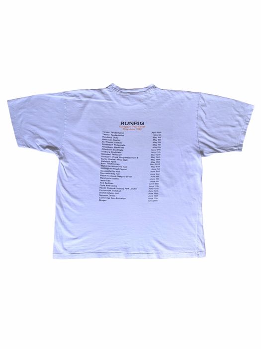 Vintage 1993 Vintage Runrig Amazing Things Tour T-Shirt 90s | Grailed