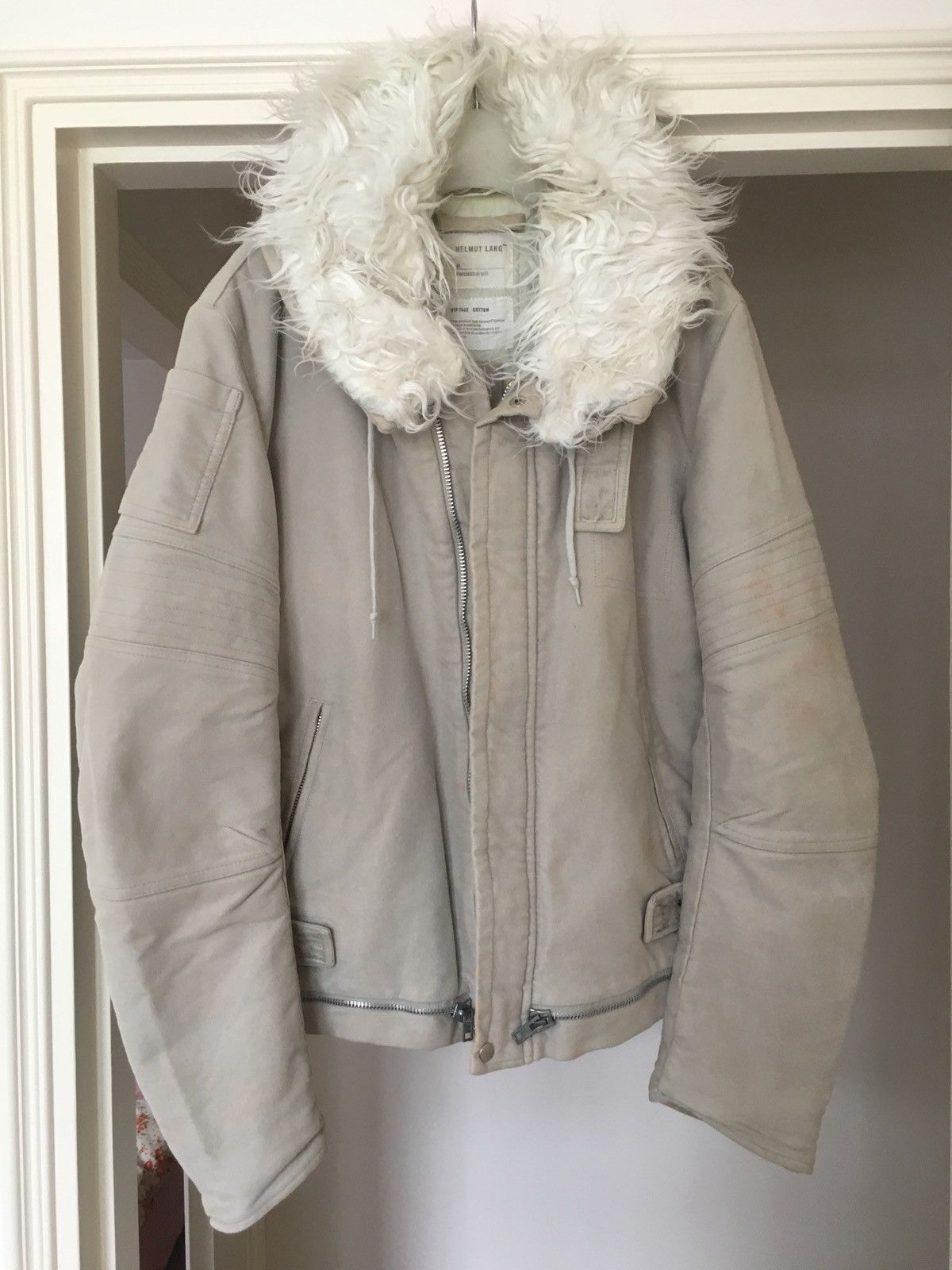 Helmut Lang Helmut lang jeans line padded biker jacket 1999 Size US M / EU 48-50 / 2 - 1 Thumbnail