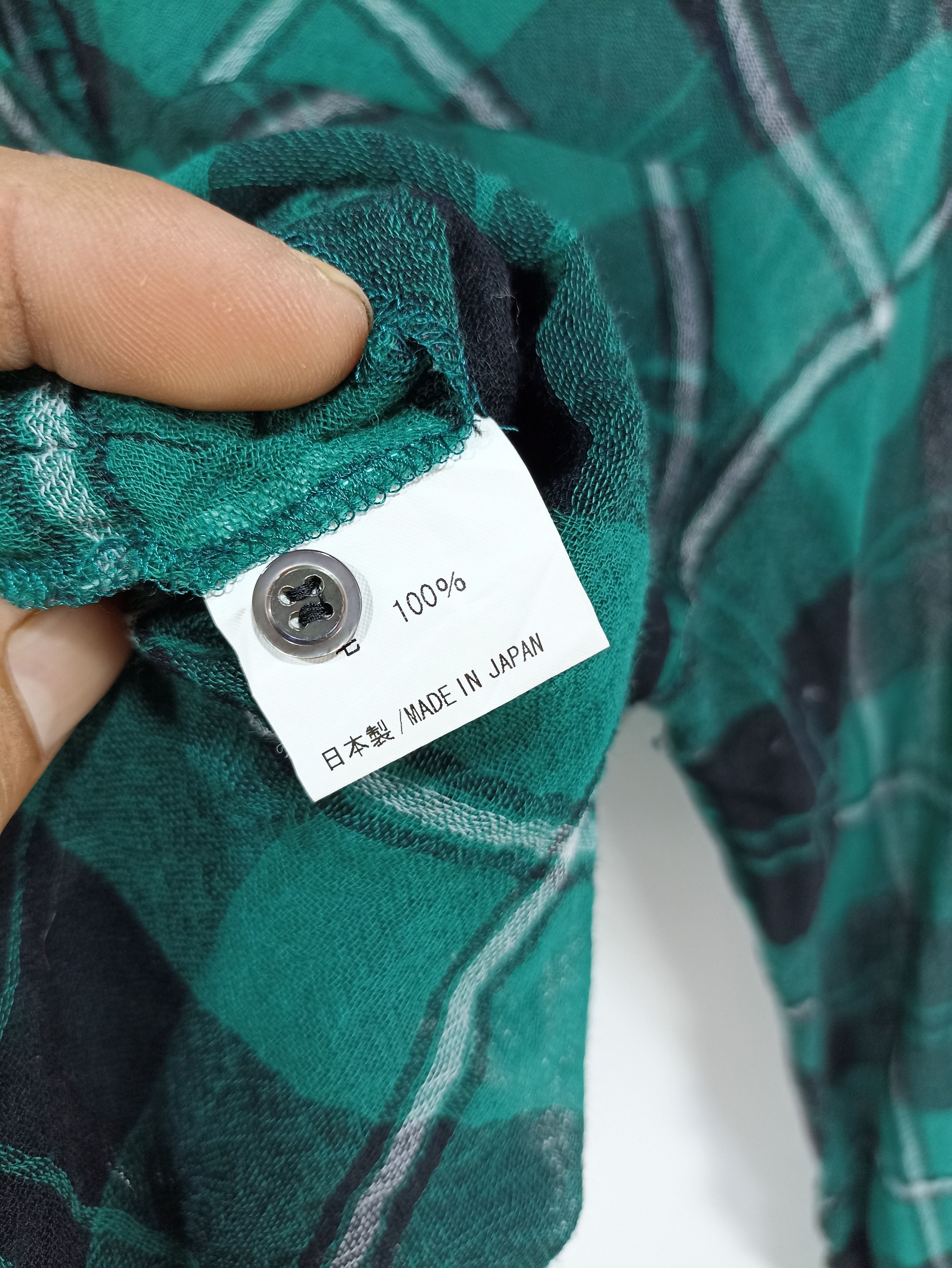 Designer × Japanese Brand Opaque Mesh Green plaid long sleeve Size M / US 6-8 / IT 42-44 - 5 Thumbnail