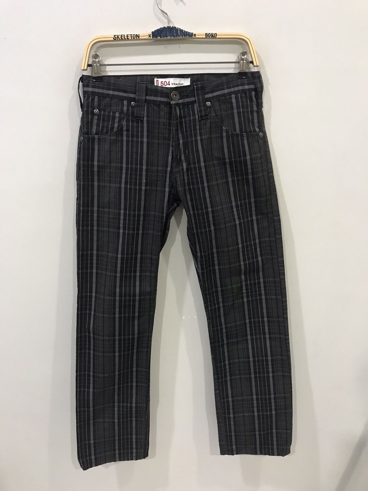 Levi's Levis 504 Straight Cut Plaid Pant Size US 30 / EU 46 - 1 Thumbnail