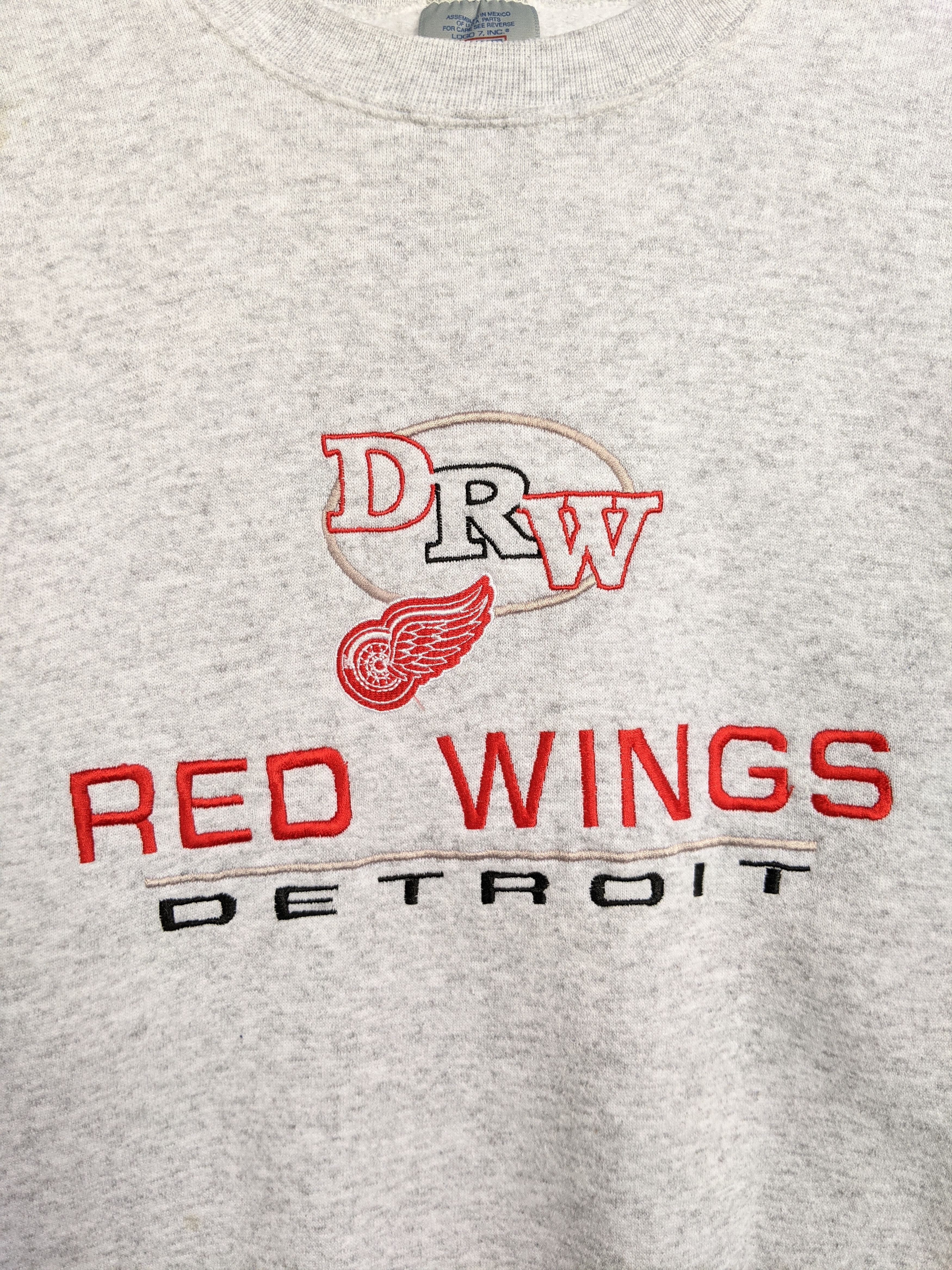 Logo 7 Vintage 90s Detroit Red Wings Sweatshirt Size US M / EU 48-50 / 2 - 3 Thumbnail