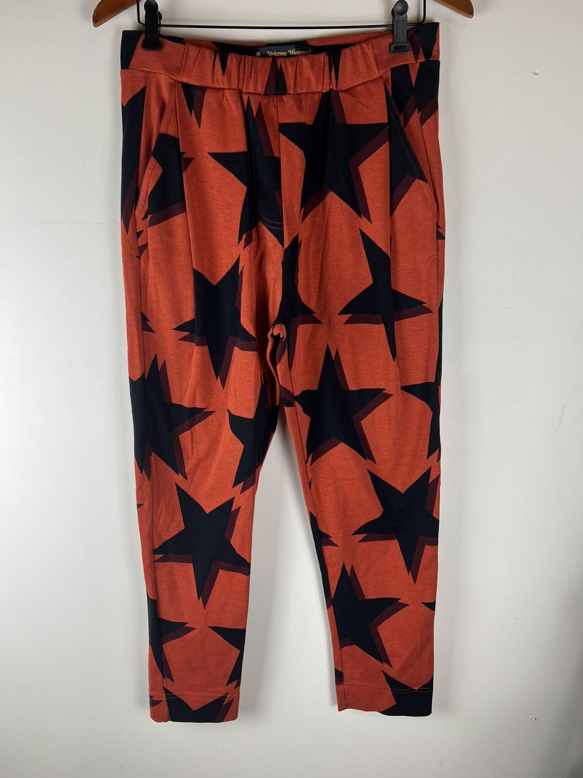 image of Vivienne Westwood Anglomania Star Pants in Burnt Orange, Women's (Size 30)