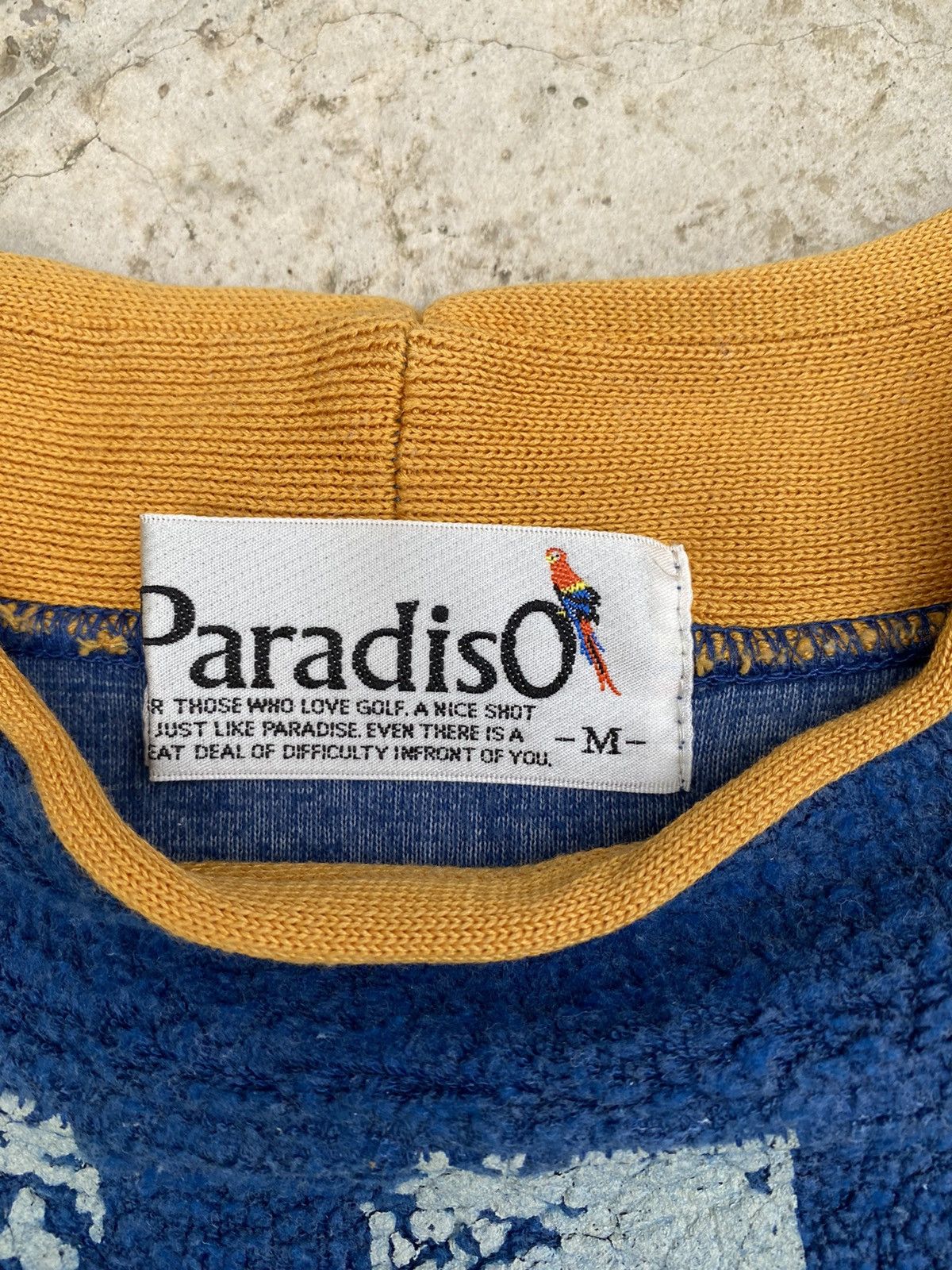 Japanese Brand Vintage Paradise Fleece Sweatshirt Over Size Made in Japan Size US M / EU 48-50 / 2 - 9 Thumbnail