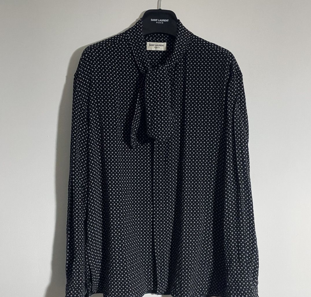 Saint Laurent Paris saint laurent Bow tie shirt Size US XL / EU 56 / 4 - 1 Thumbnail