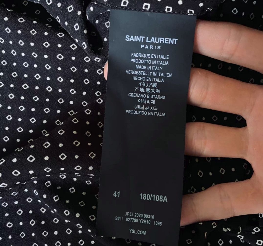 Saint Laurent Paris saint laurent Bow tie shirt Size US XL / EU 56 / 4 - 3 Thumbnail