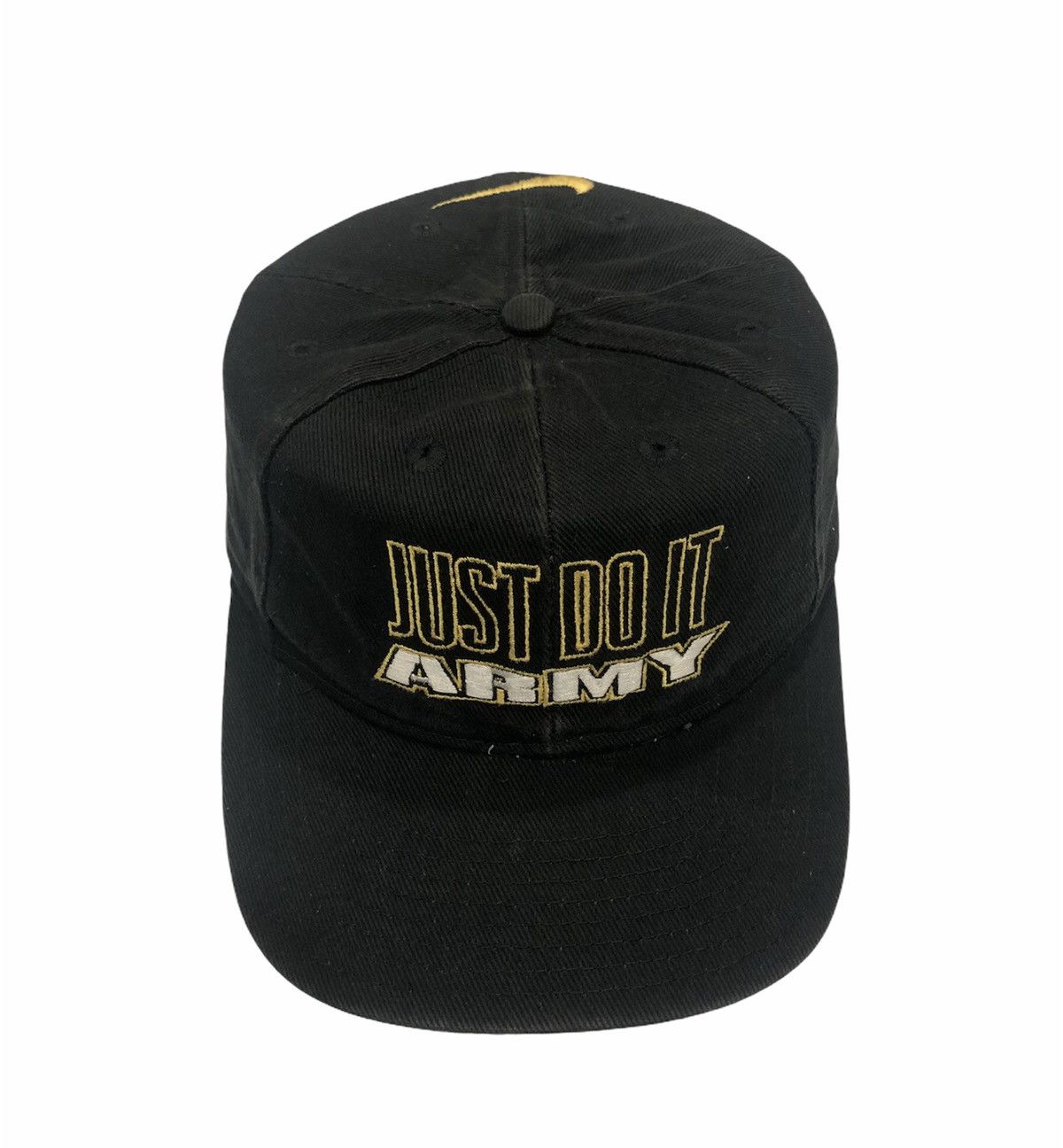 Nike × Vintage Vintage 90s Nike Just Do It Army Snapback cw21 Size ONE SIZE - 1 Thumbnail