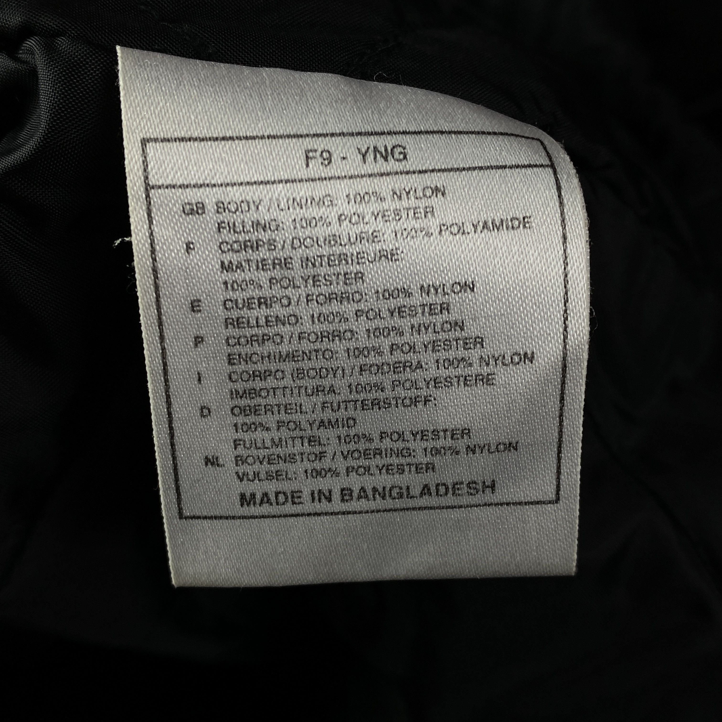 Nike × Vintage Mens Warm Jacket Nike Swoosh Vintage Size XL Black Nylon Size US XL / EU 56 / 4 - 8 Thumbnail