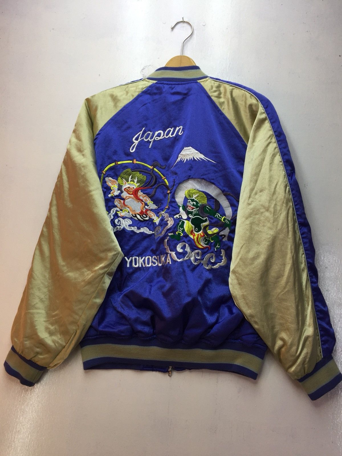 image of Archival Clothing x Sukajan Souvenir Jacket Sukajan Japan Yokosuka Jacket in Blue (Size Medium)