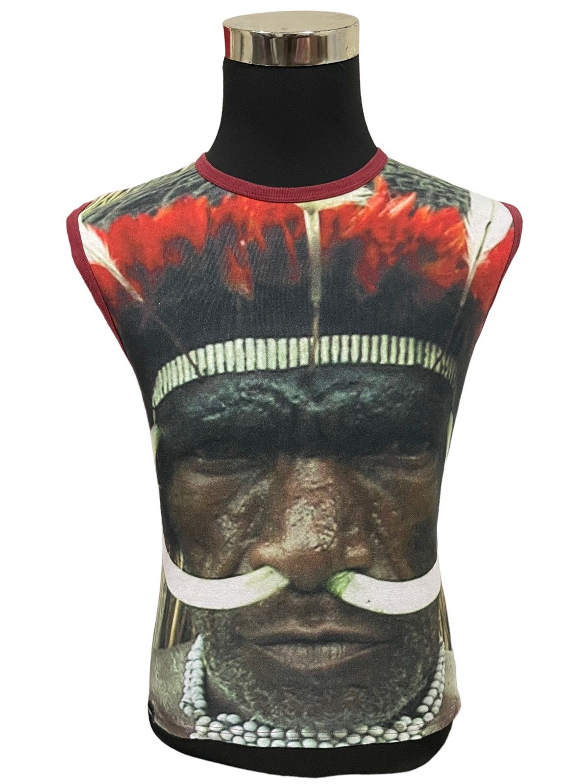 Rare🔥Desigual Japan Native Tribal Art Sleeveless Tee