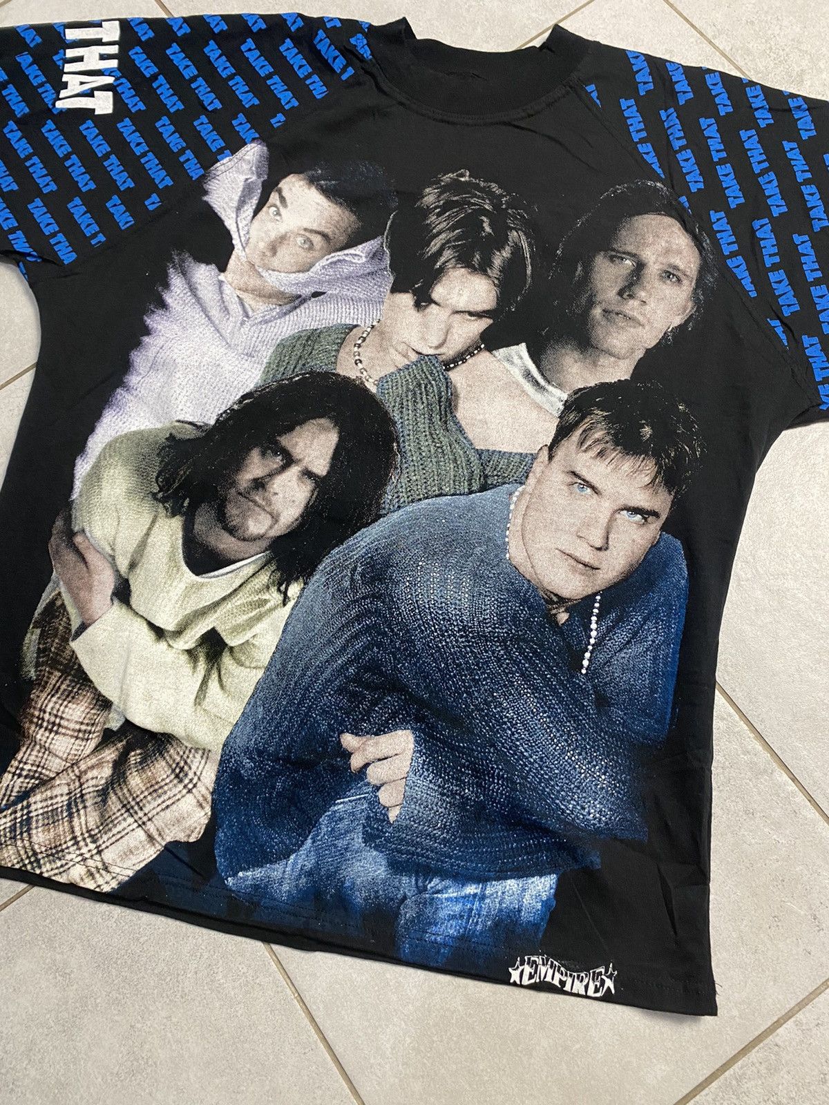 Band Tees Rare Take That Empire 90s Bootleg Vintage Tshirt Boysband Size US XL / EU 56 / 4 - 3 Thumbnail